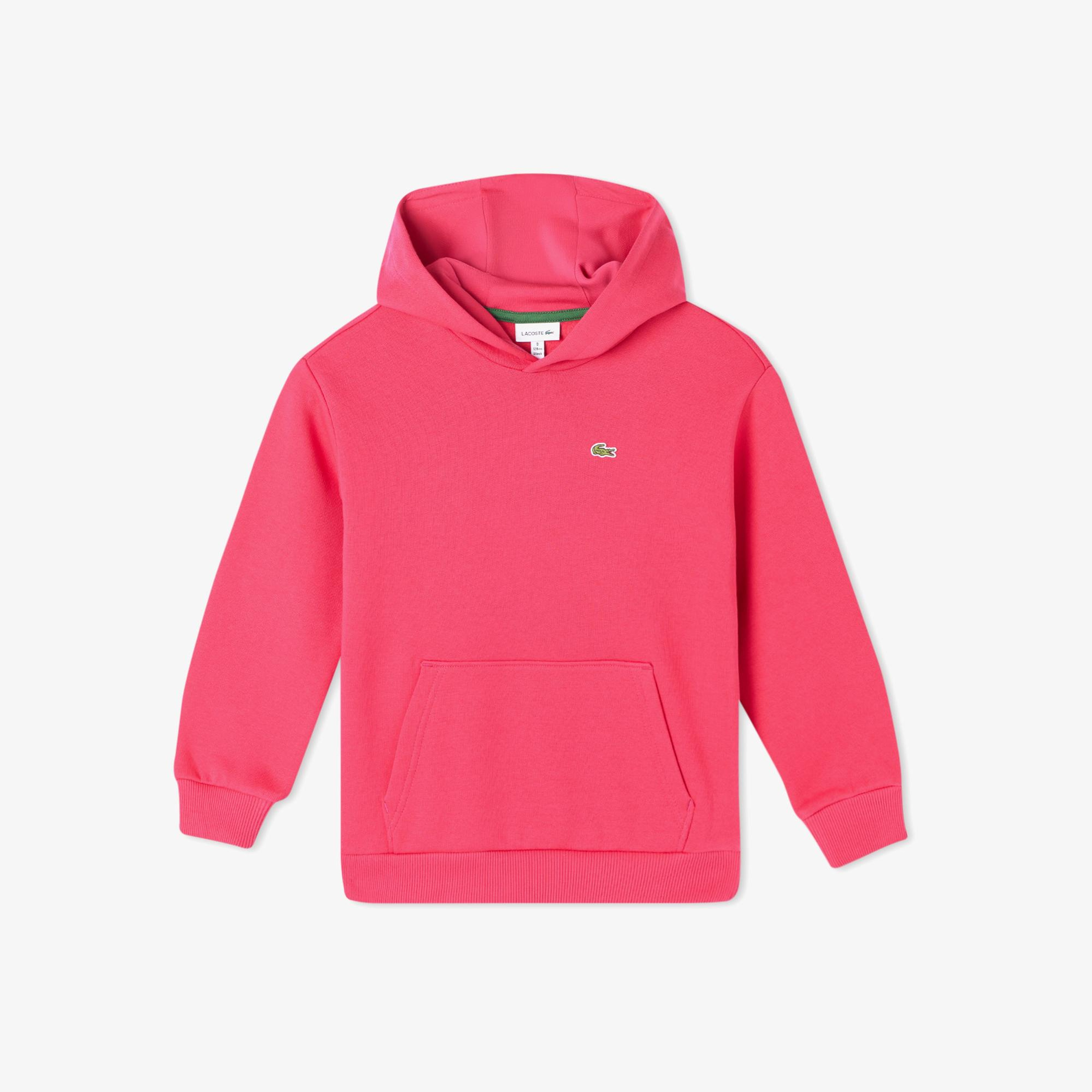 Lacoste Çocuk Kapüşonlu Pembe Sweatshirt