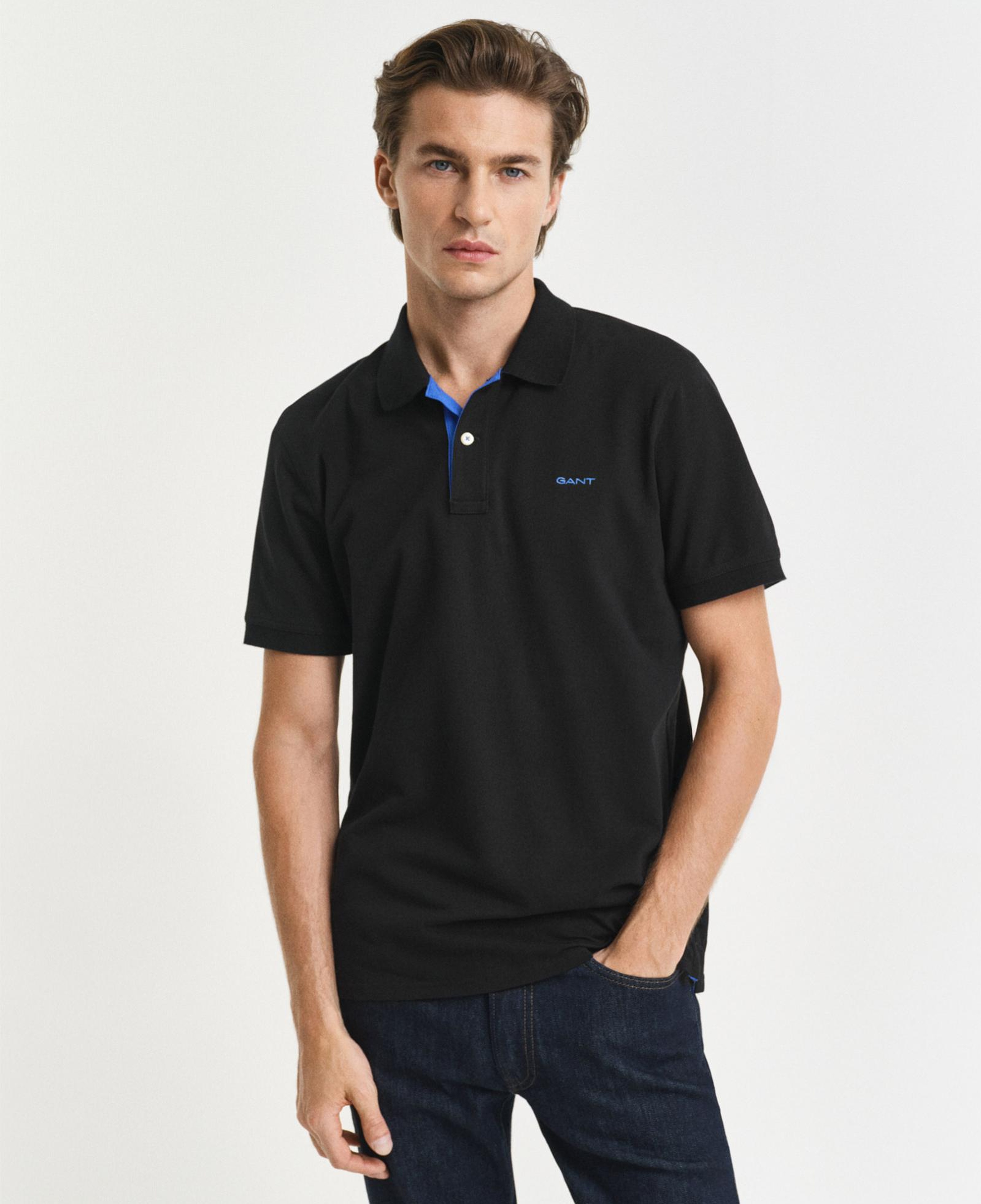 GANT Erkek Siyah Regular Fit Polo