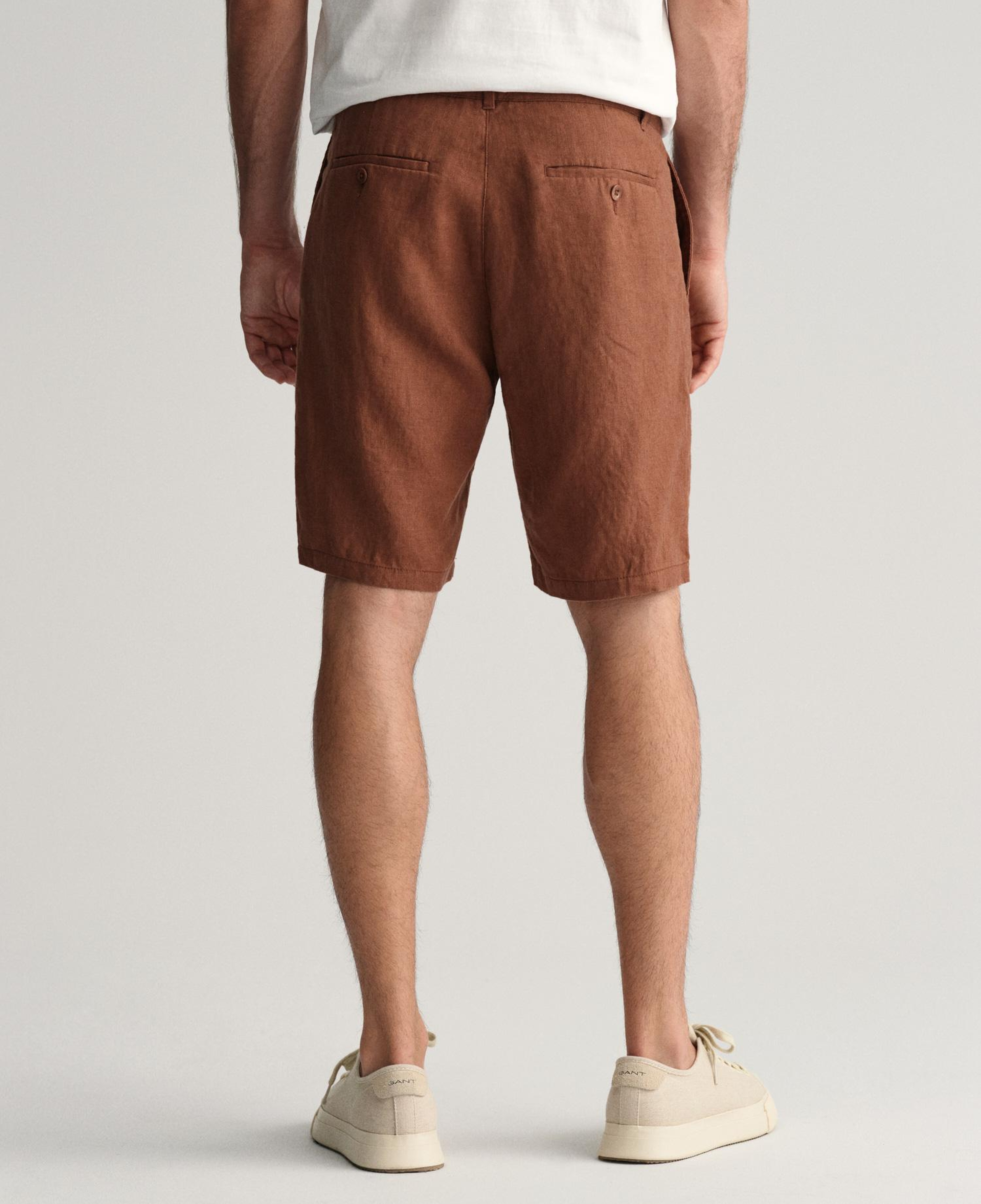 GANT Erkek Kahverengi Relaxed Fit Keten Şort