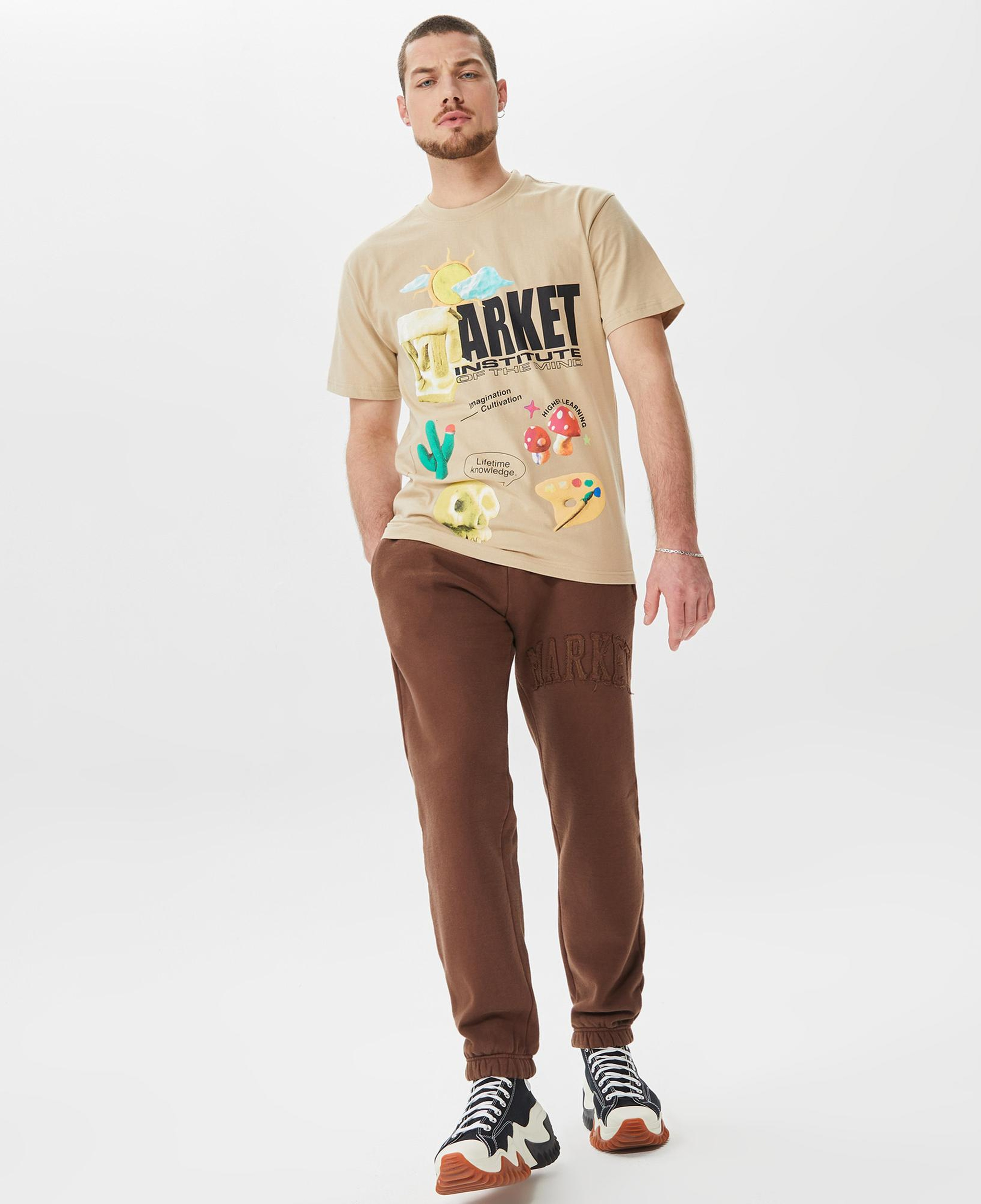 Market Institute Of The Mind Erkek Bej T-Shirt