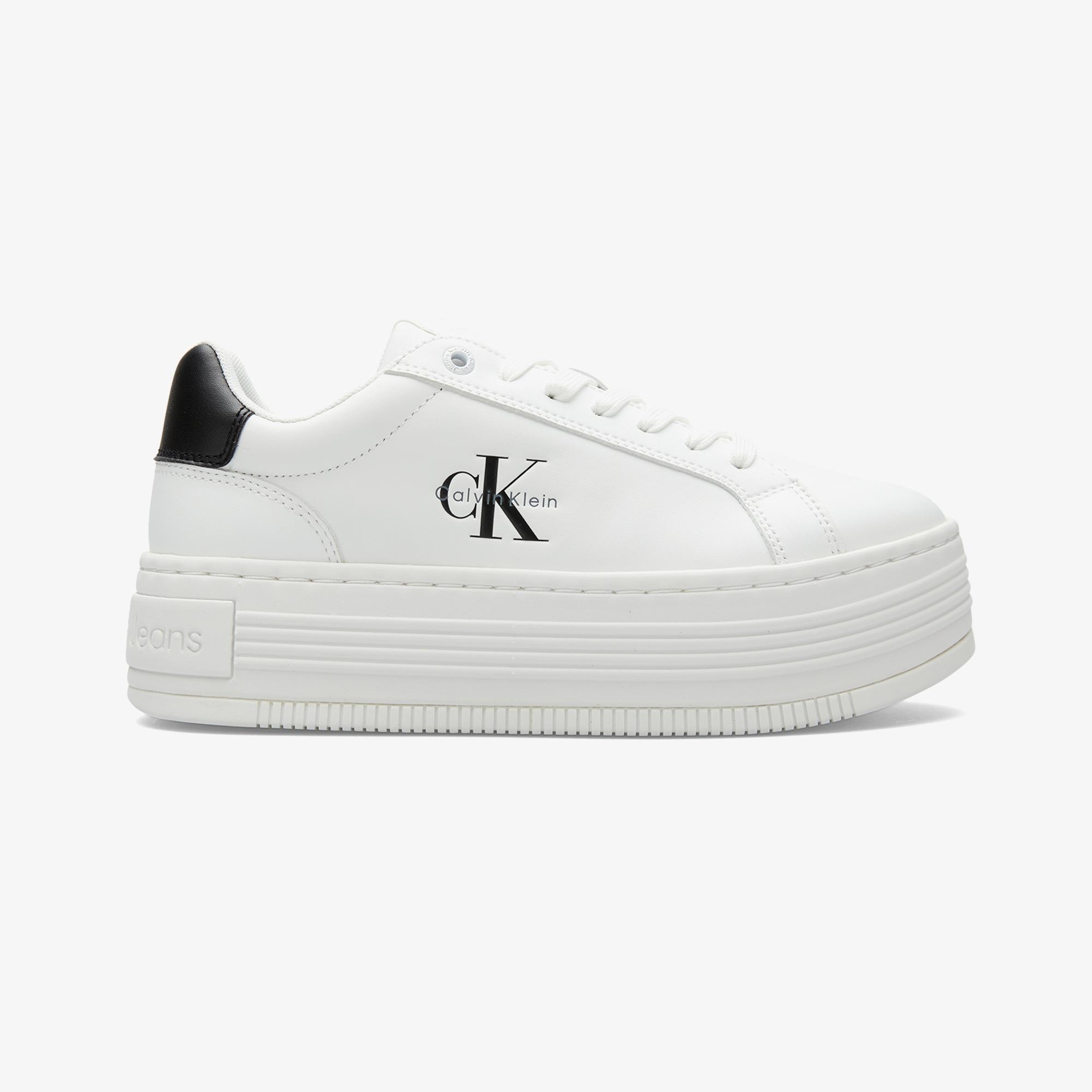 Calvin Klein Bold Flat Low Lace  Kadın Beyaz Sneaker