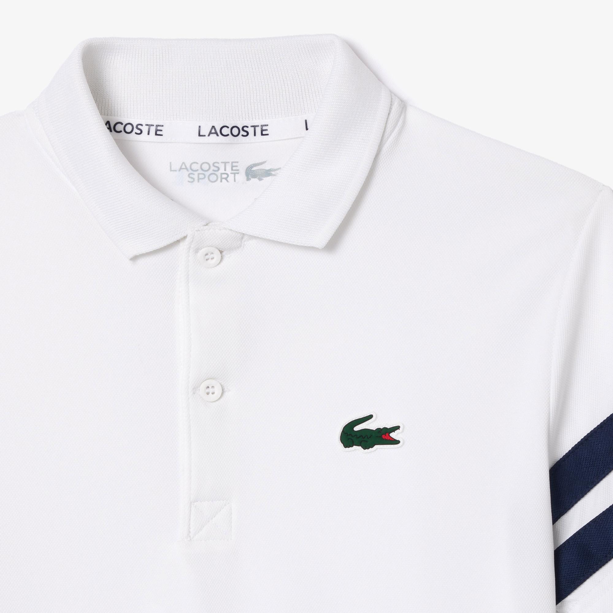Lacoste Çocuk Renk Bloklu Beyaz Polo