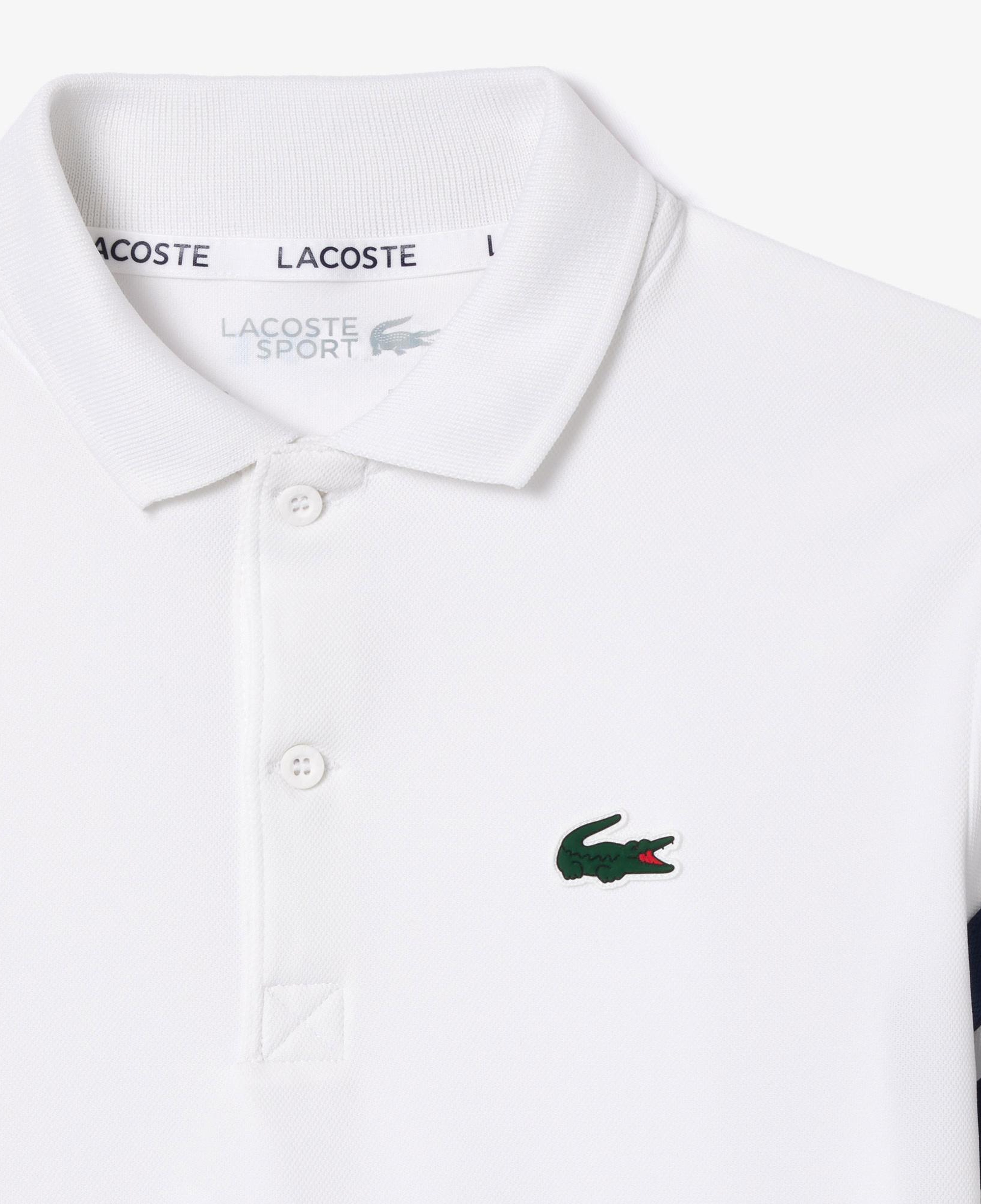 Lacoste Çocuk Renk Bloklu Beyaz Polo