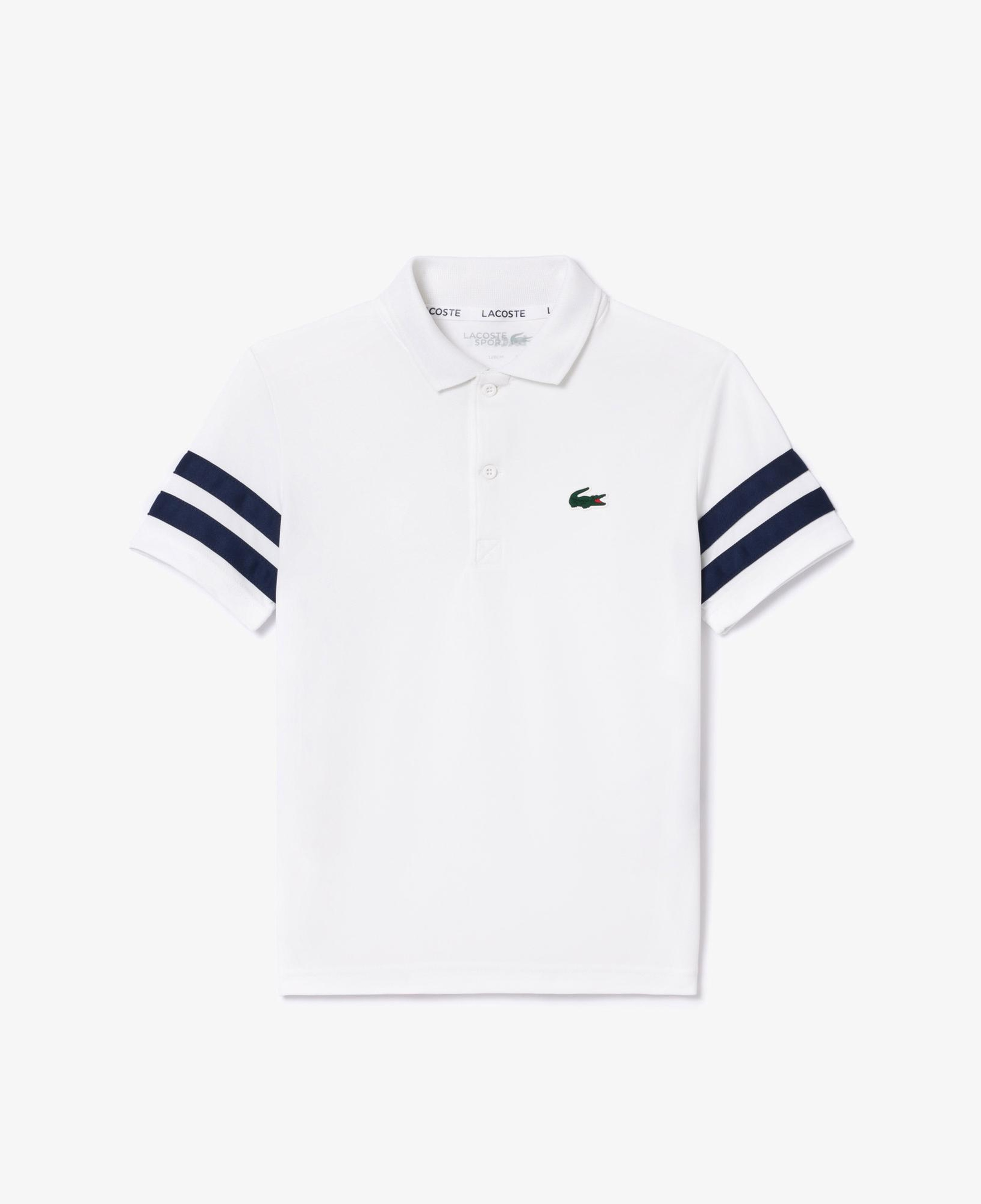 Lacoste Çocuk Renk Bloklu Beyaz Polo