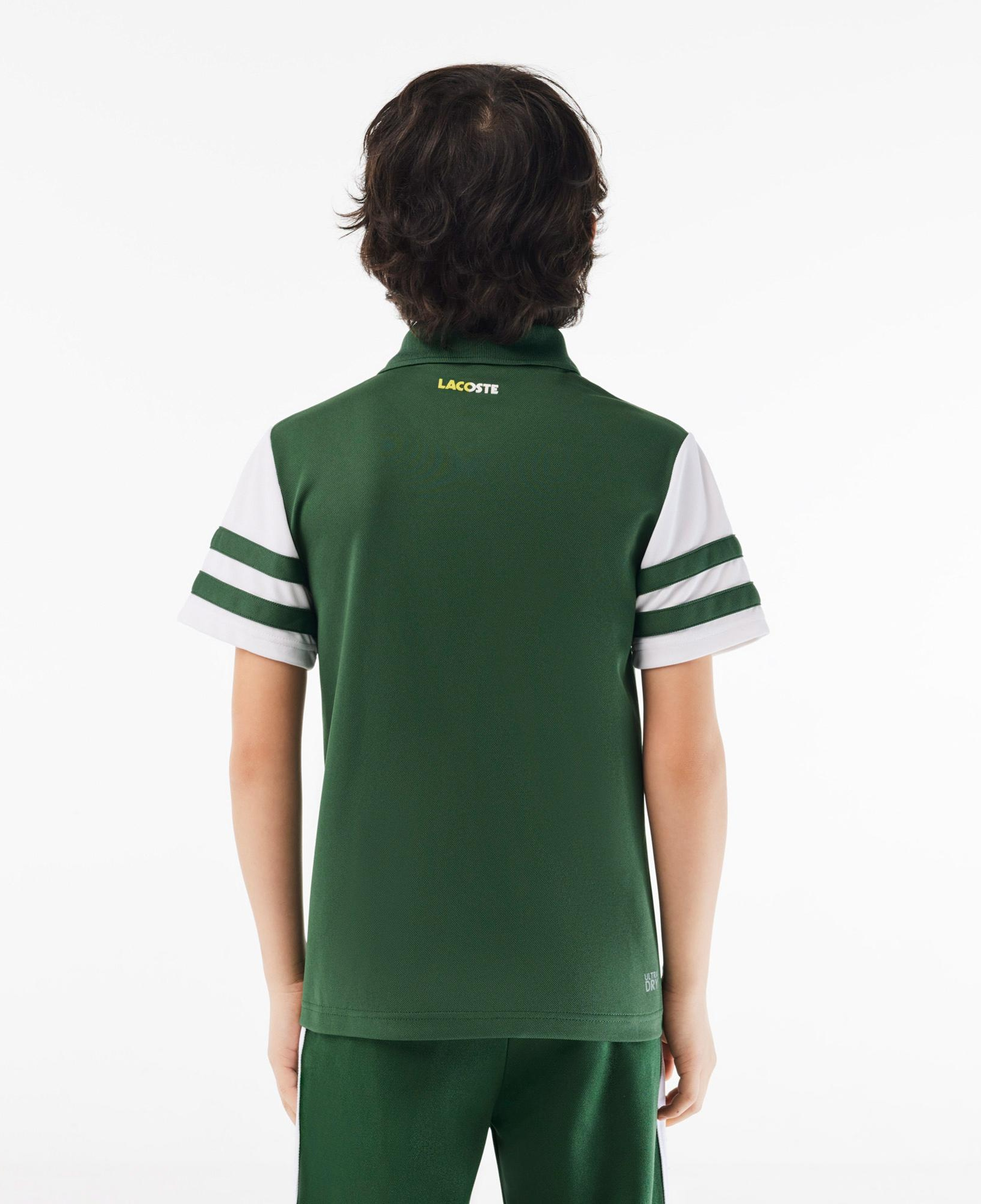 Lacoste Çocuk Renk Bloklu Yeşil Polo