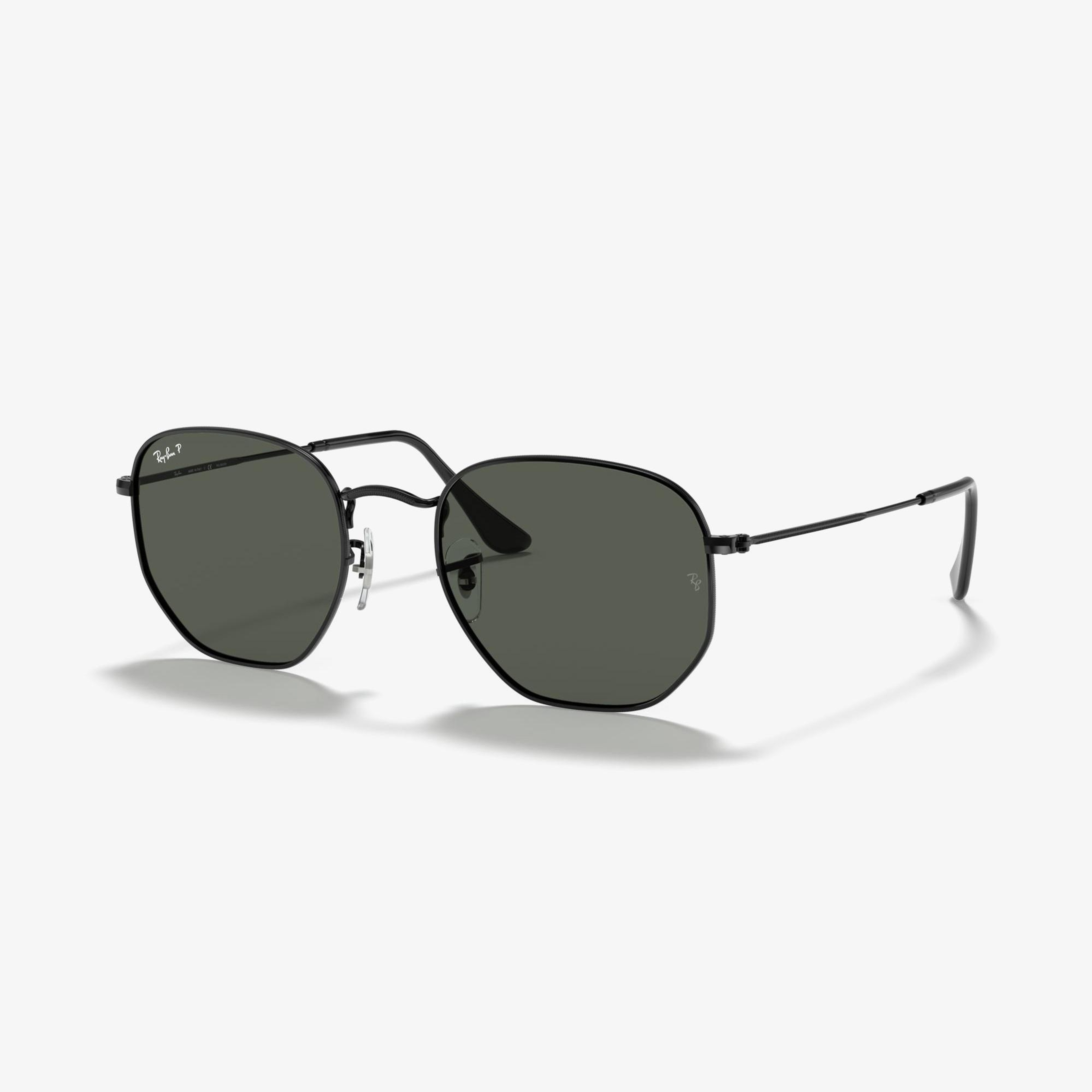 RAY-BAN 0RB3548N Hexagonal Unisex Siyah Güneş Gözlüğü