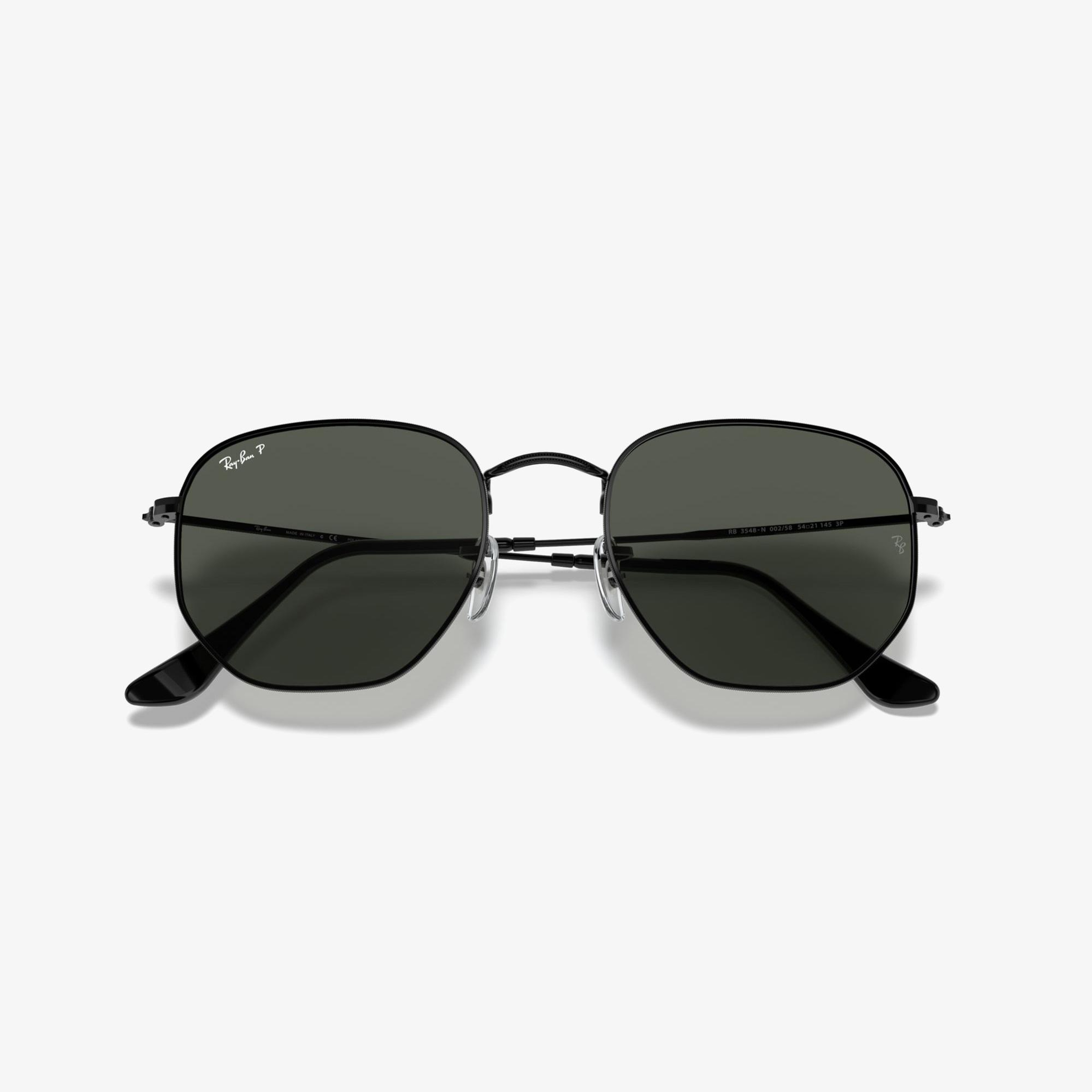 RAY-BAN 0RB3548N Hexagonal Unisex Siyah Güneş Gözlüğü