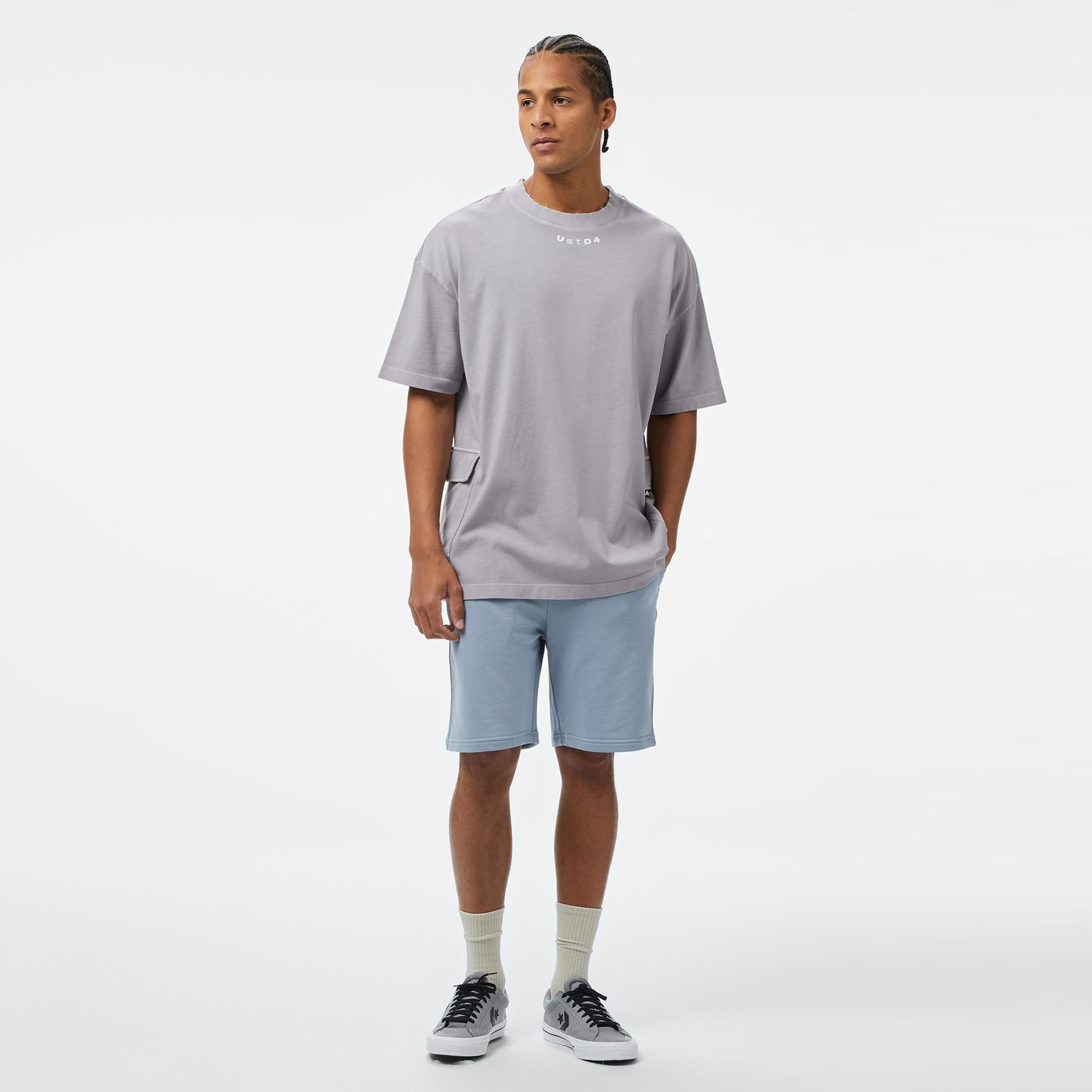 UNITED4 Classic Erkek Gri T-Shirt