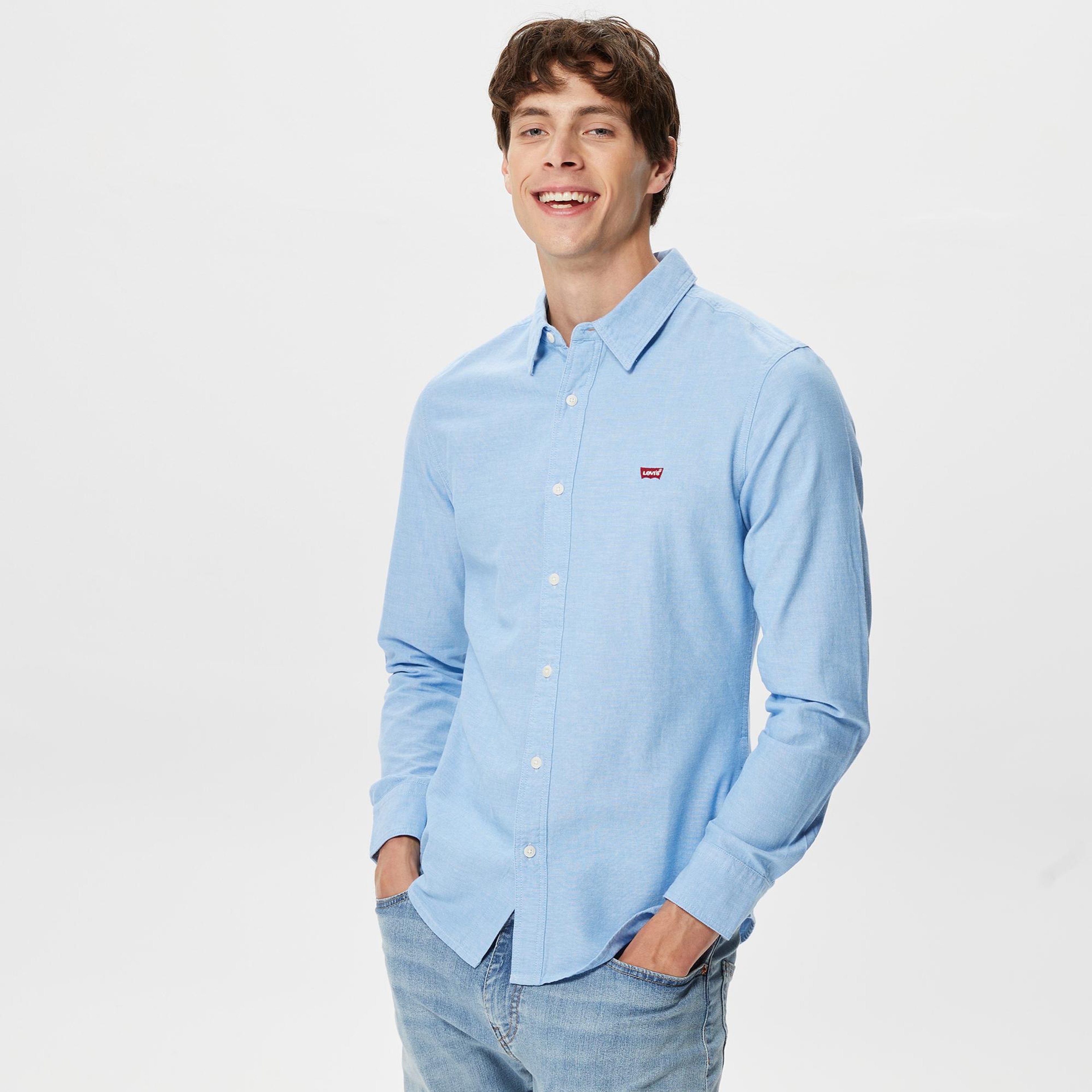 Levi's Battery Slim Erkek Mavi Gömlek