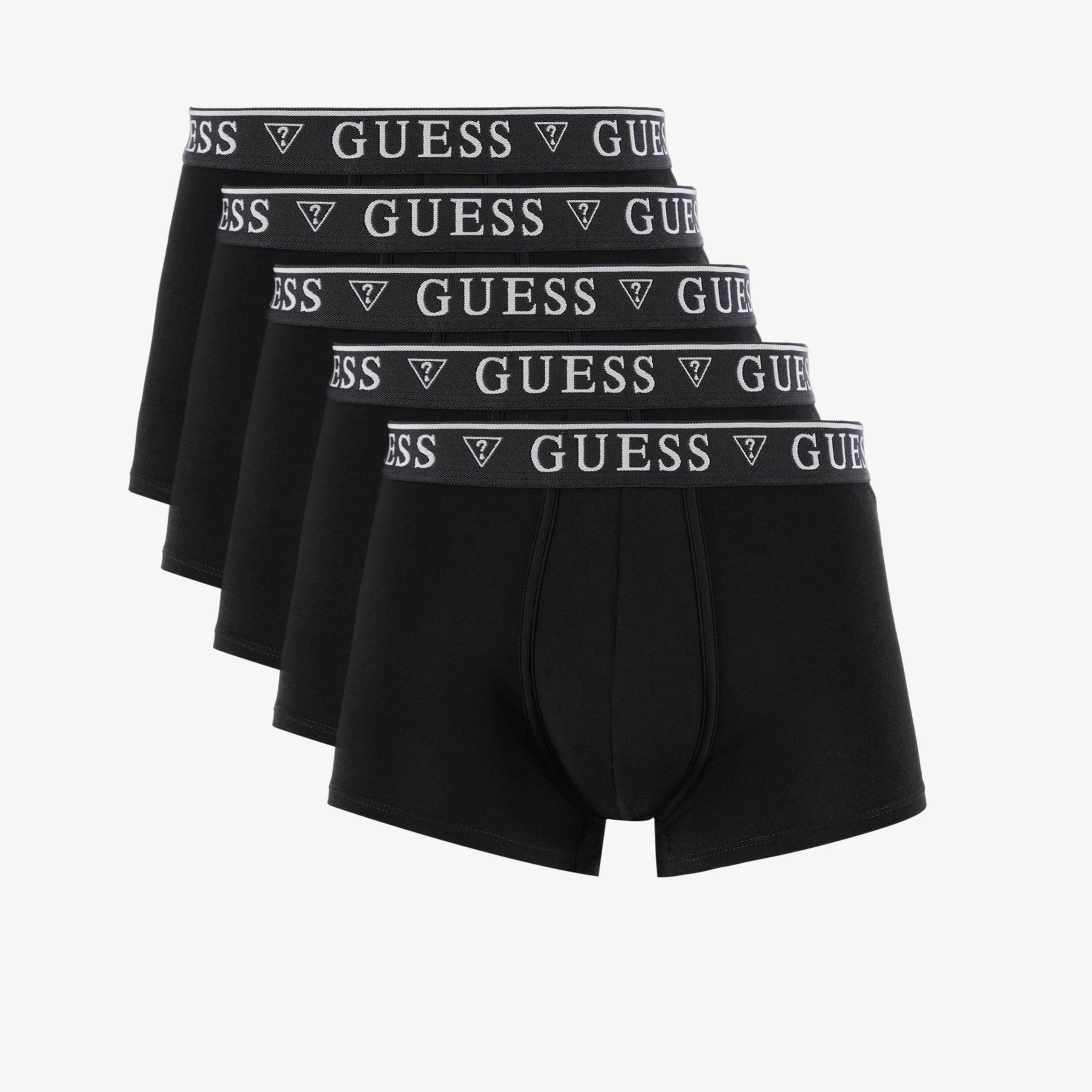 Guess Njfmb Trunk Organic Lightetch Erkek Siyah 5'Li Boxer Paketi