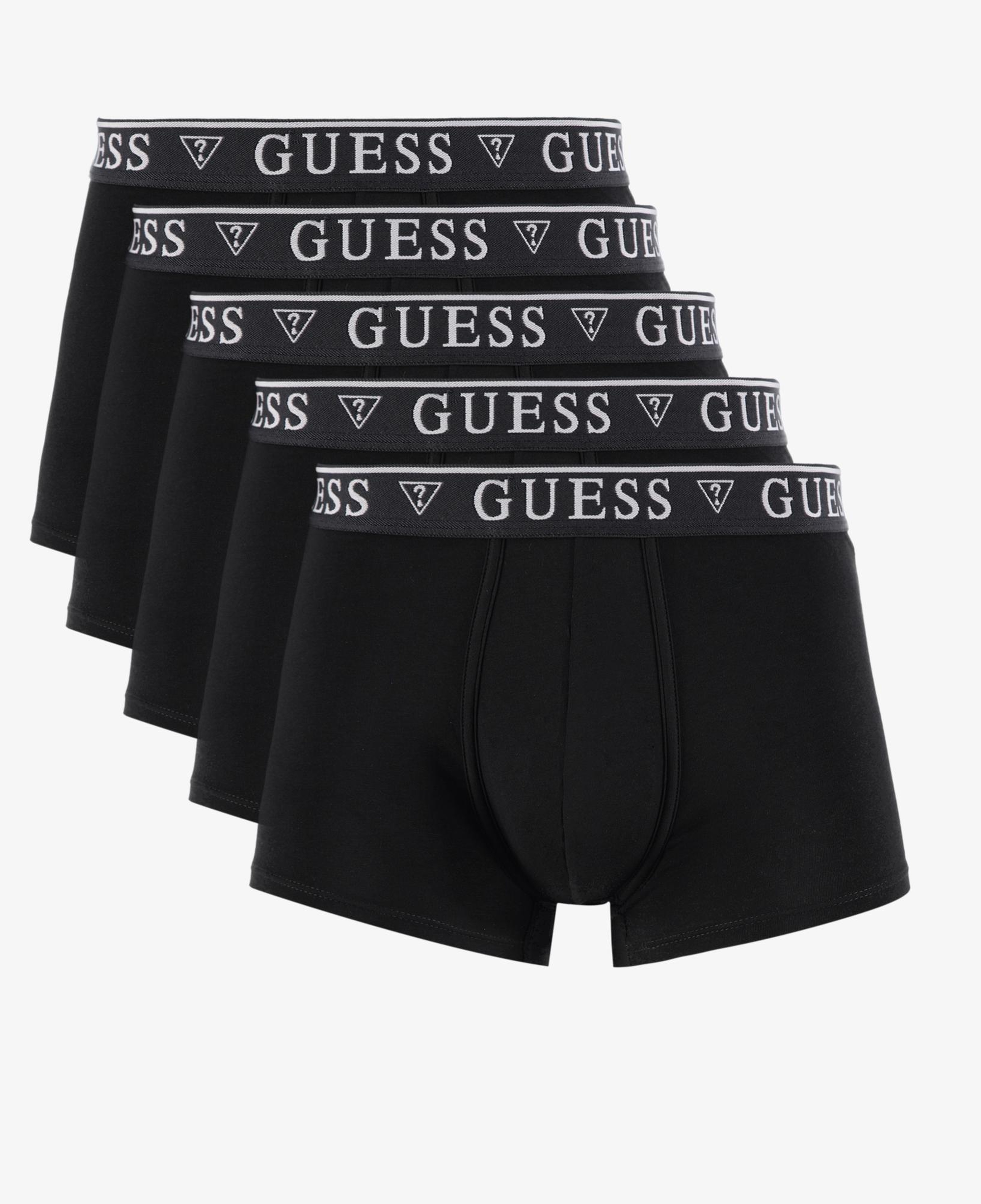 Guess Njfmb Trunk Organic Lightetch Erkek Siyah 5'Li Boxer Paketi