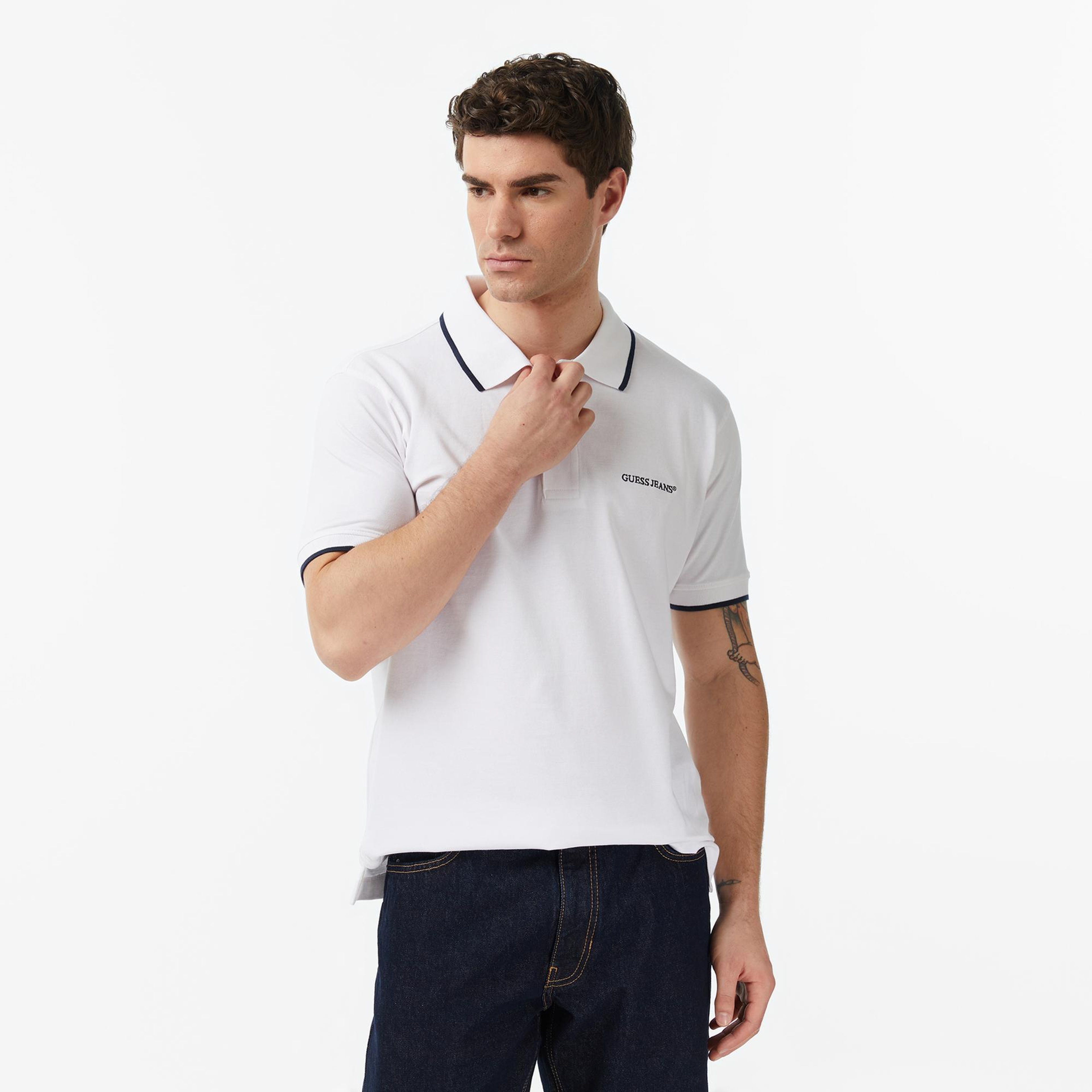 Guess Jeans Embro Regular Fit Erkek Renkli Polo