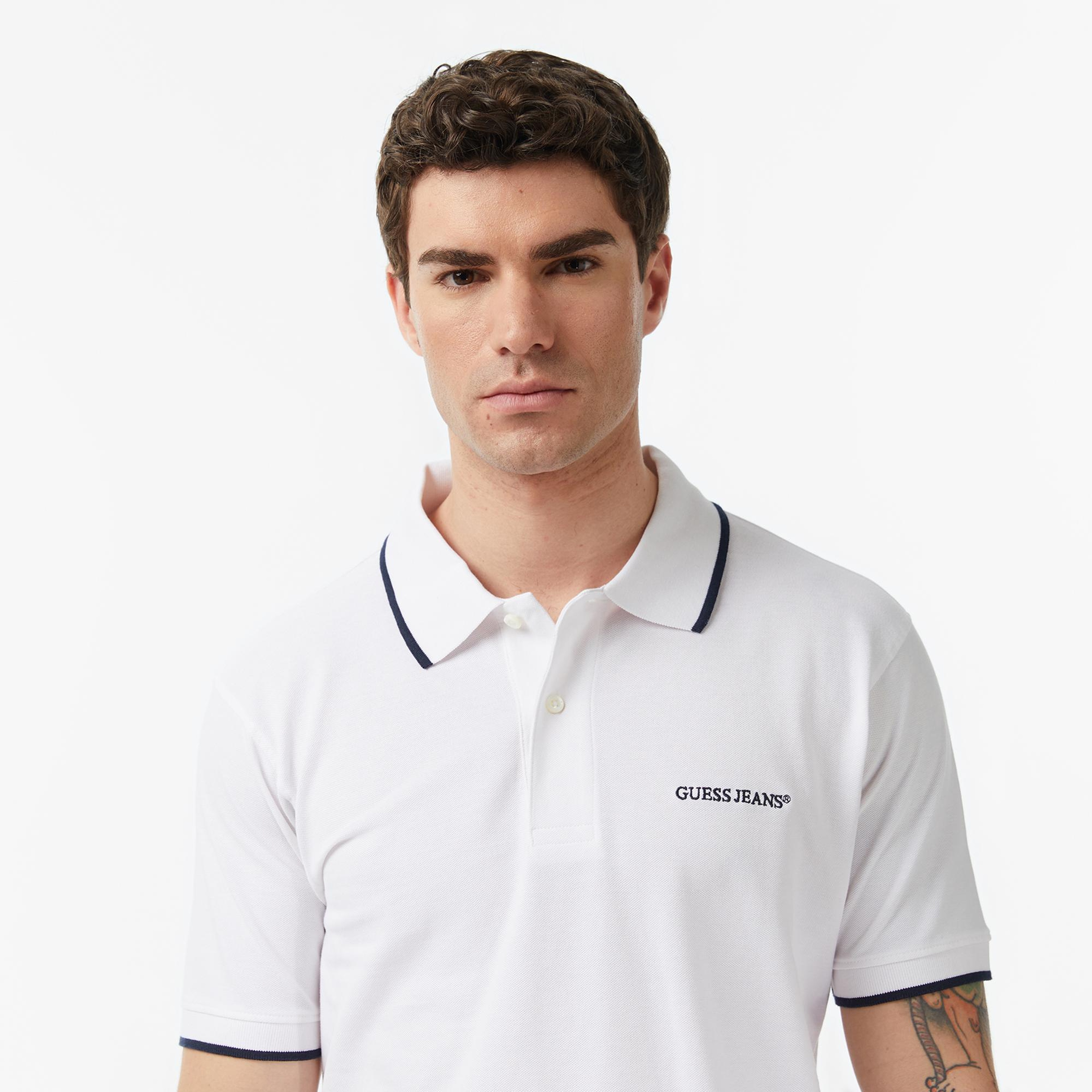 Guess Jeans Embro Regular Fit Erkek Renkli Polo