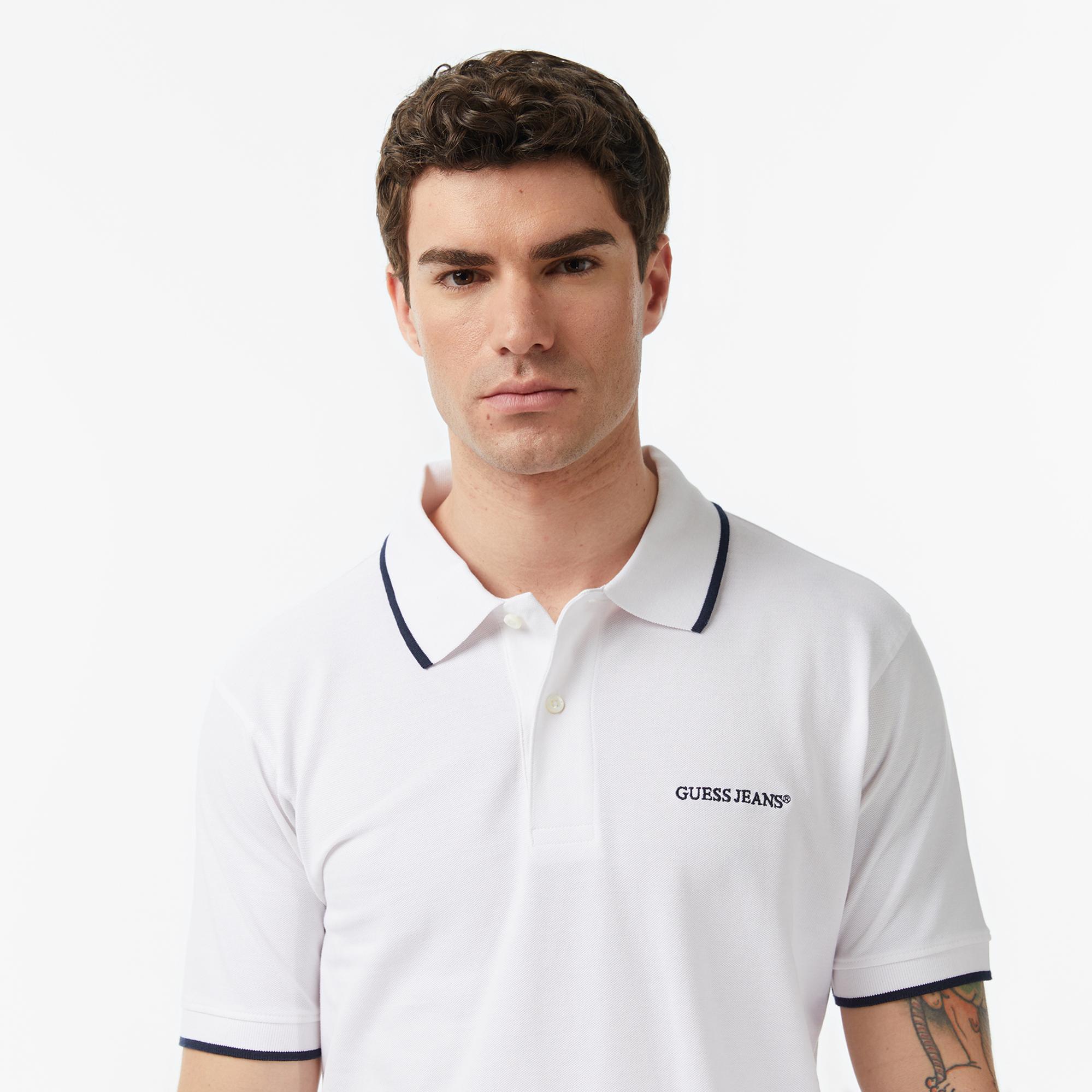 Guess Jeans Embro Regular Fit Erkek Renkli Polo