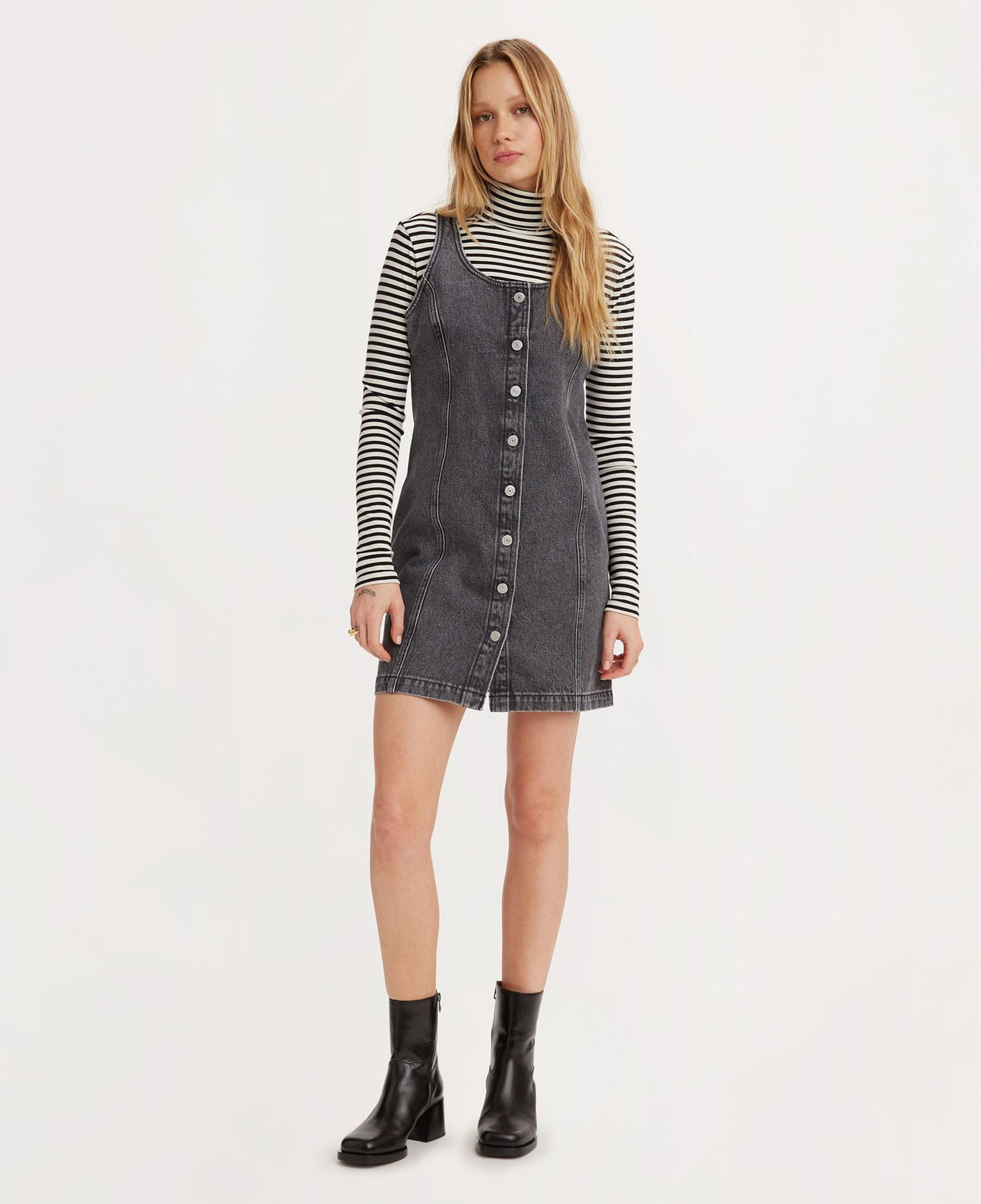 Levi's Tuli Denim Mini Dress Kadın Gri Elbise
