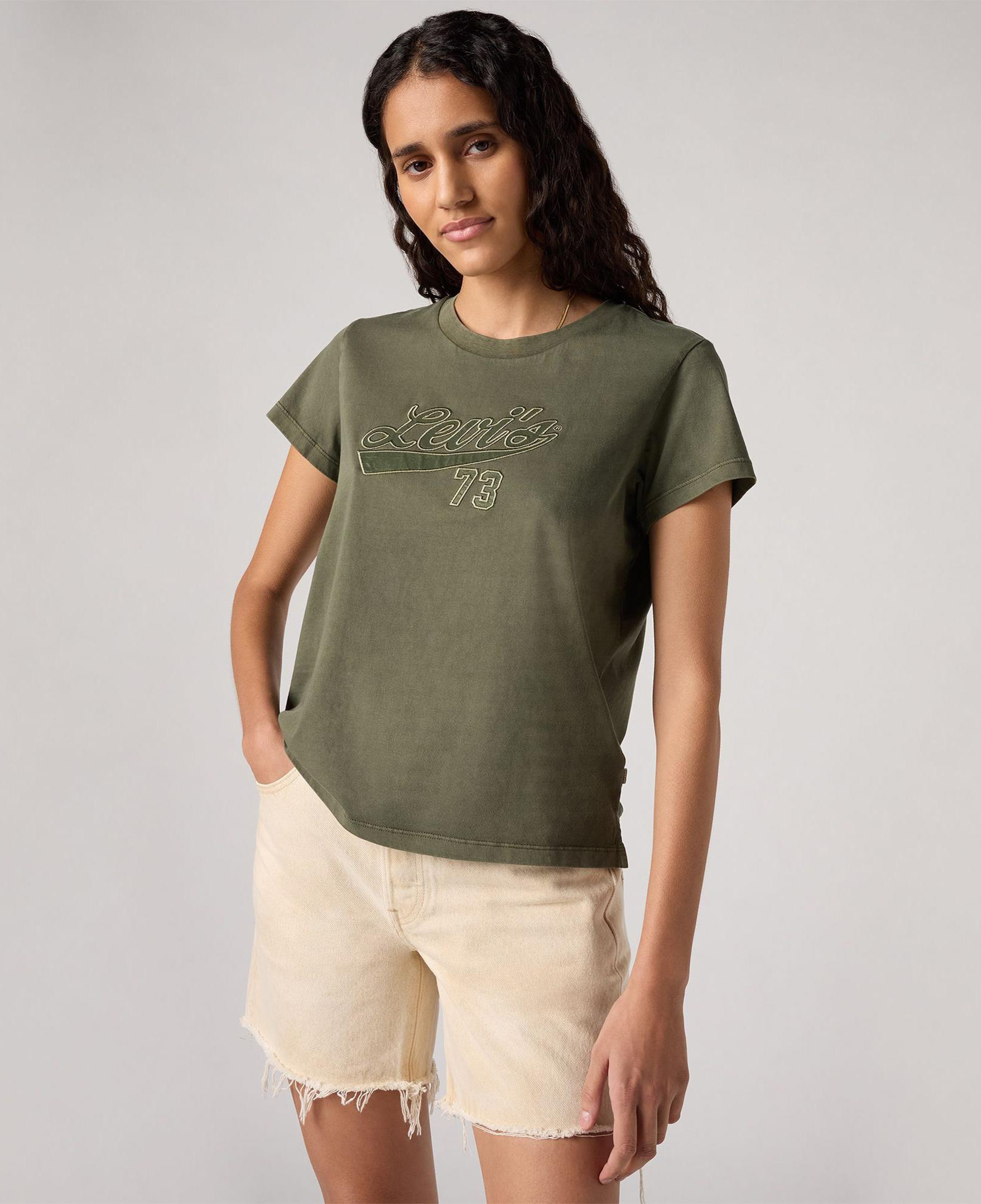 Levi's Graphic Boxy  Kadın Haki T-Shirt