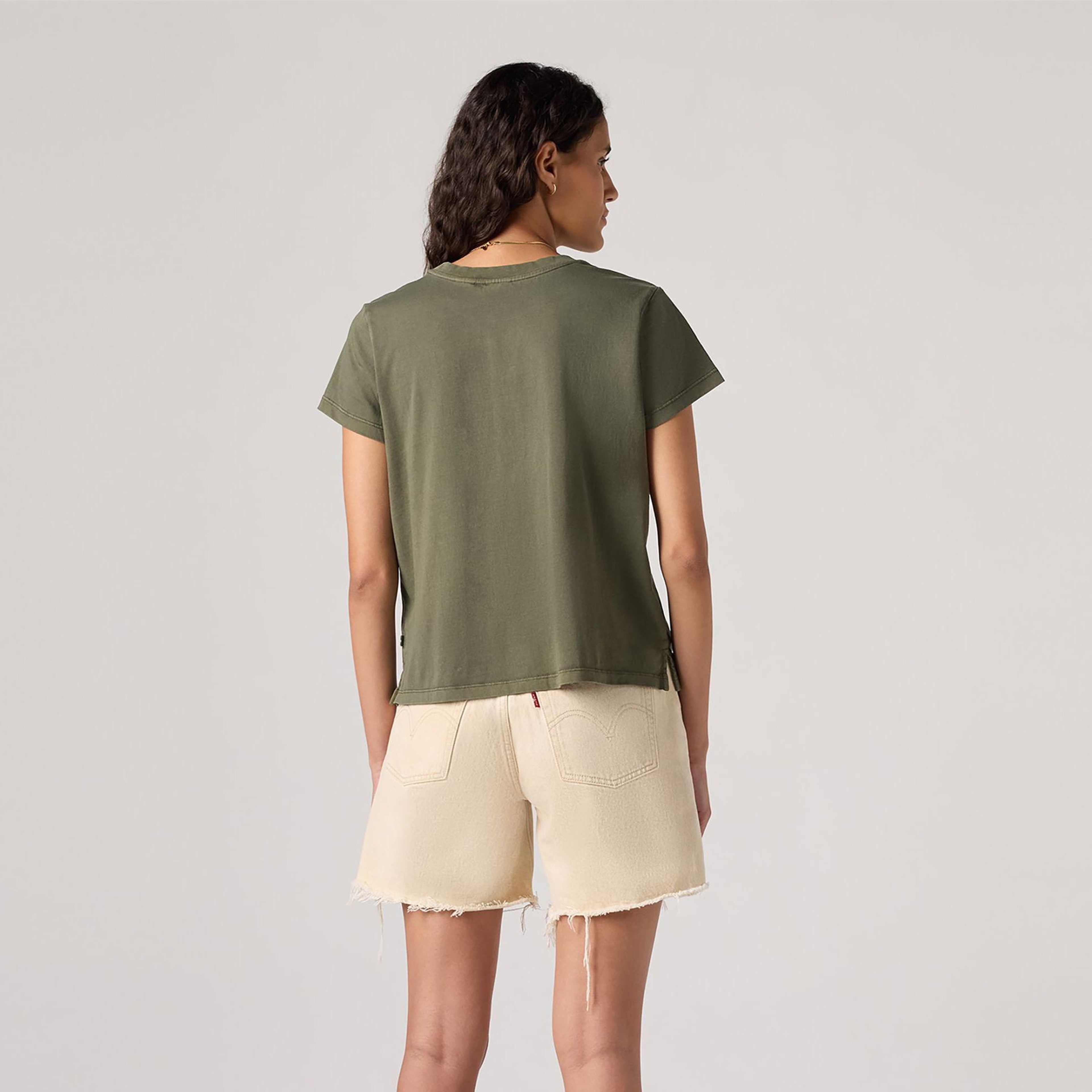 Levi's Graphic Boxy  Kadın Haki T-Shirt