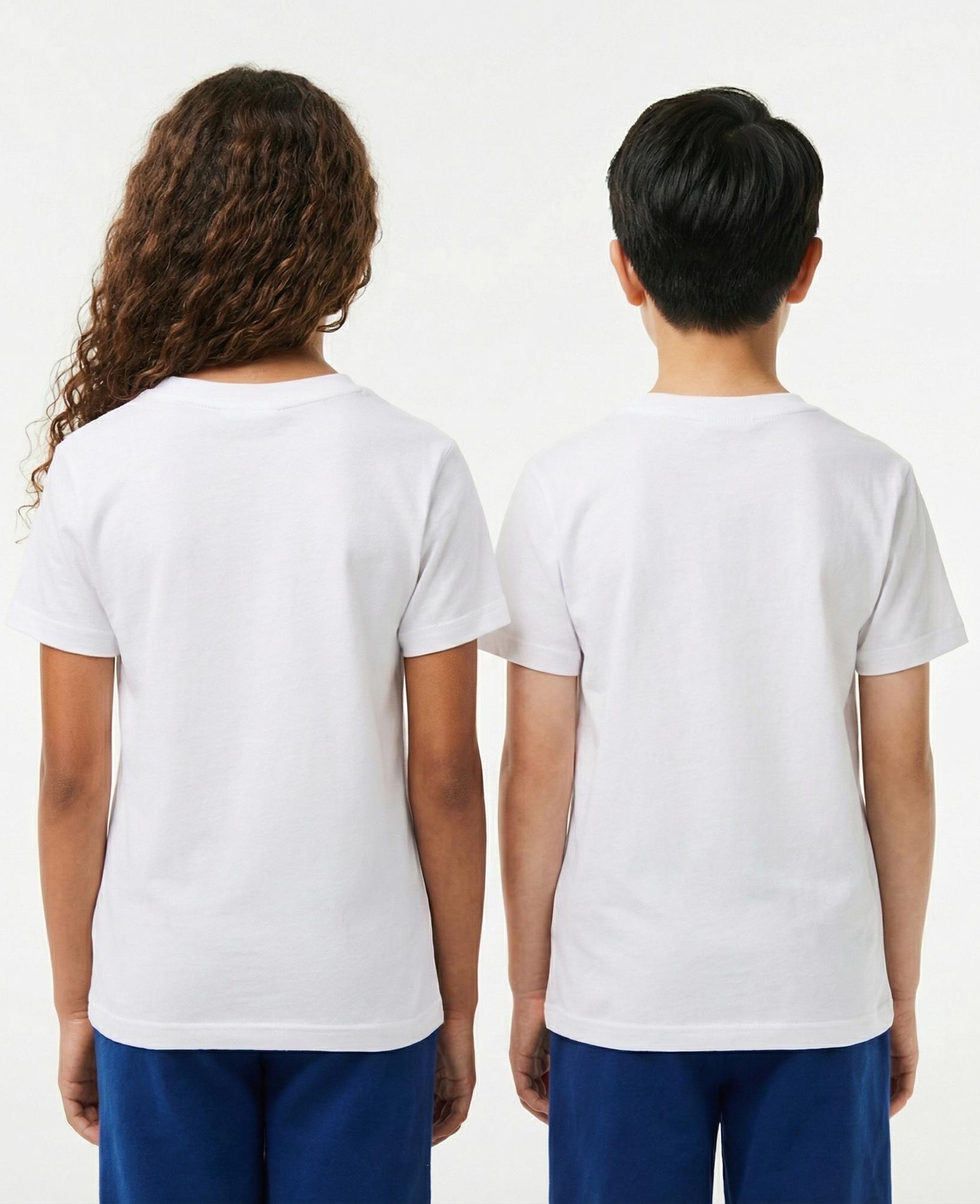 Lacoste Çocuk Bisiklet Yaka Beyaz T-Shirt