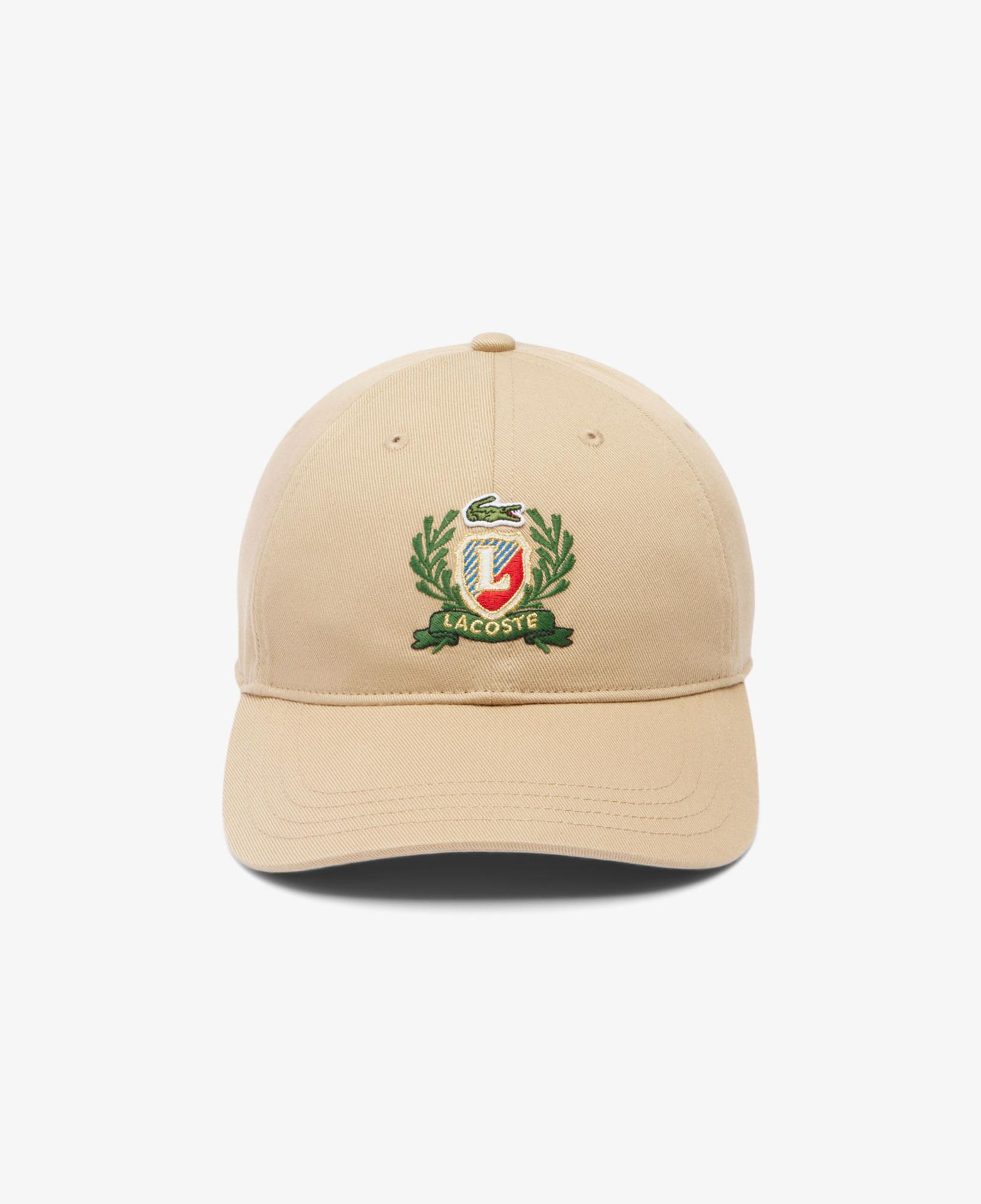 Lacoste Unisex Baskılı Bej Şapka