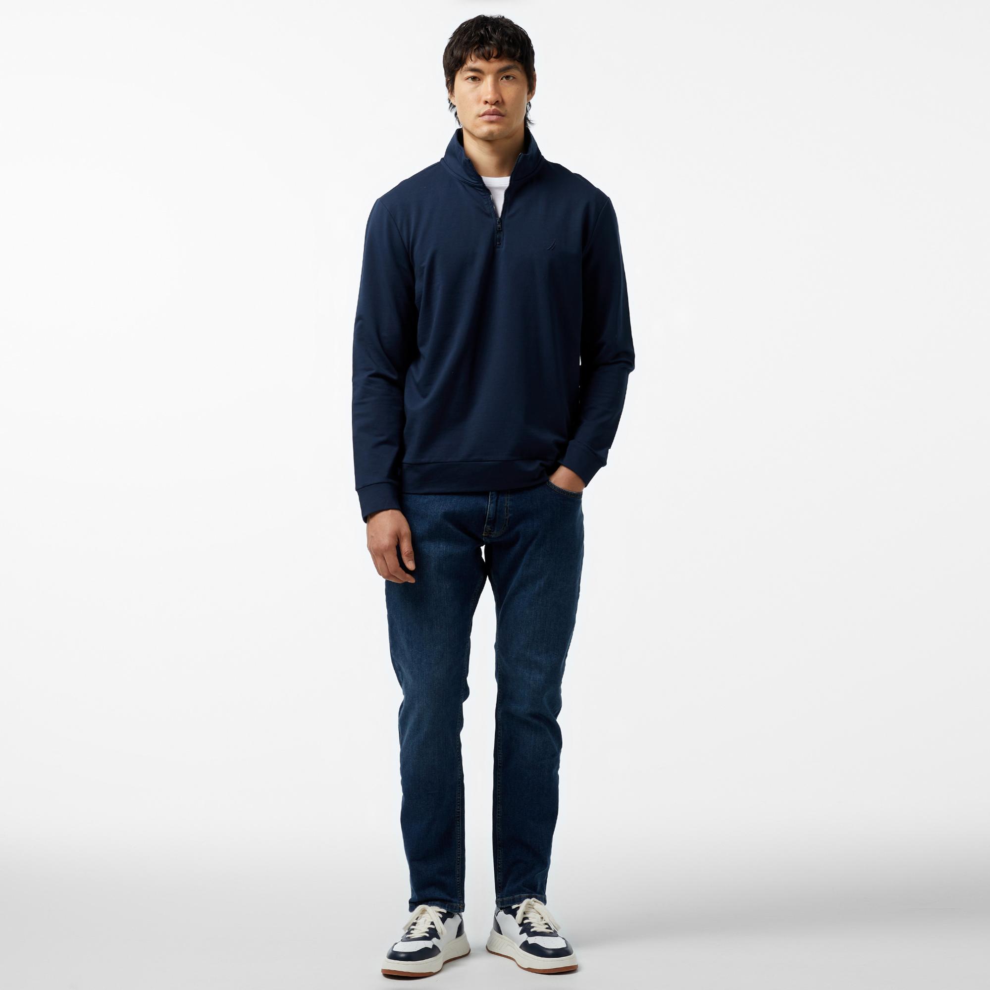 Nautica Erkek Lacivert Regular Fit Sweatshirt