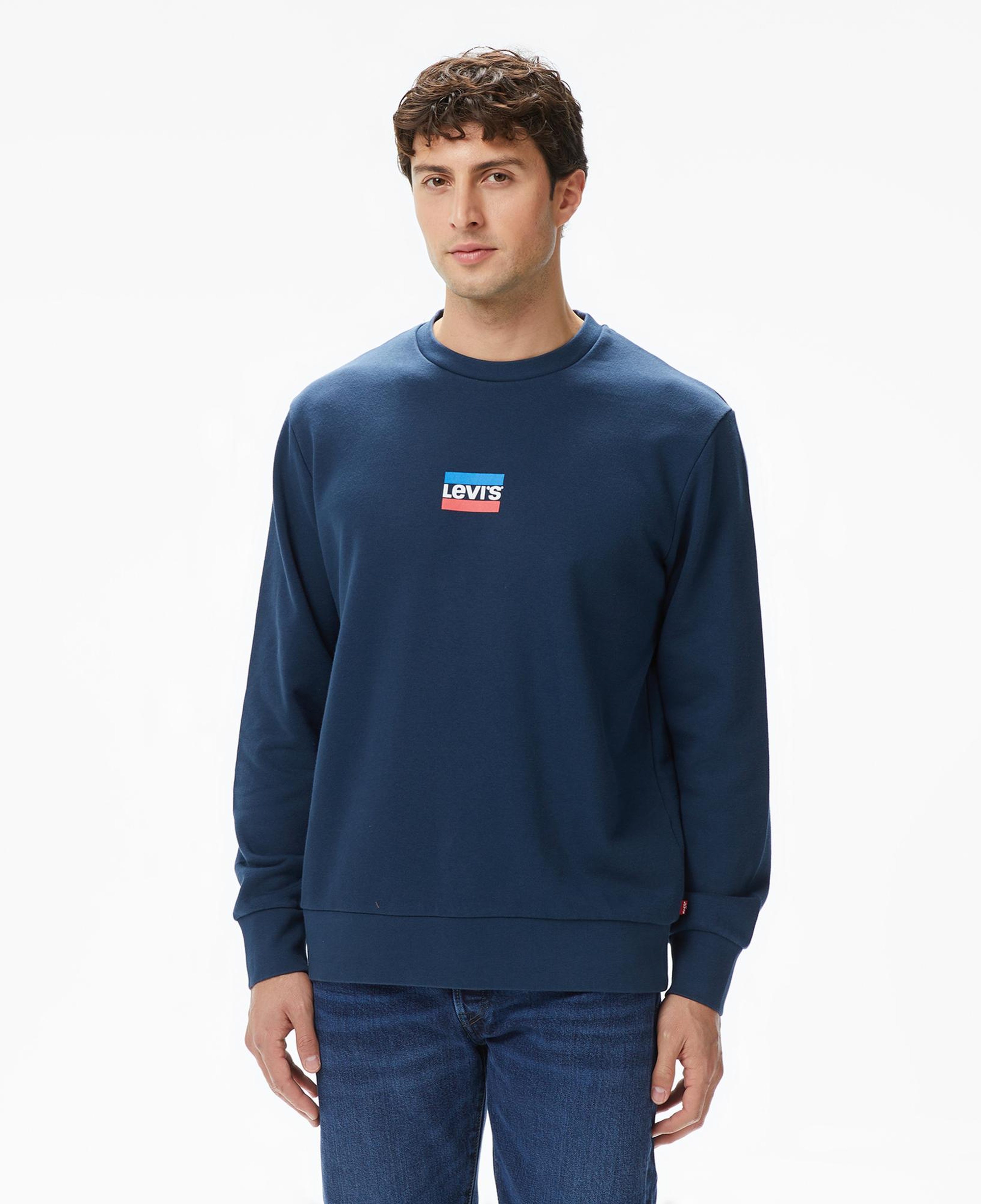 Levi's Graphic Crew Erkek Mavi Sweatshirt