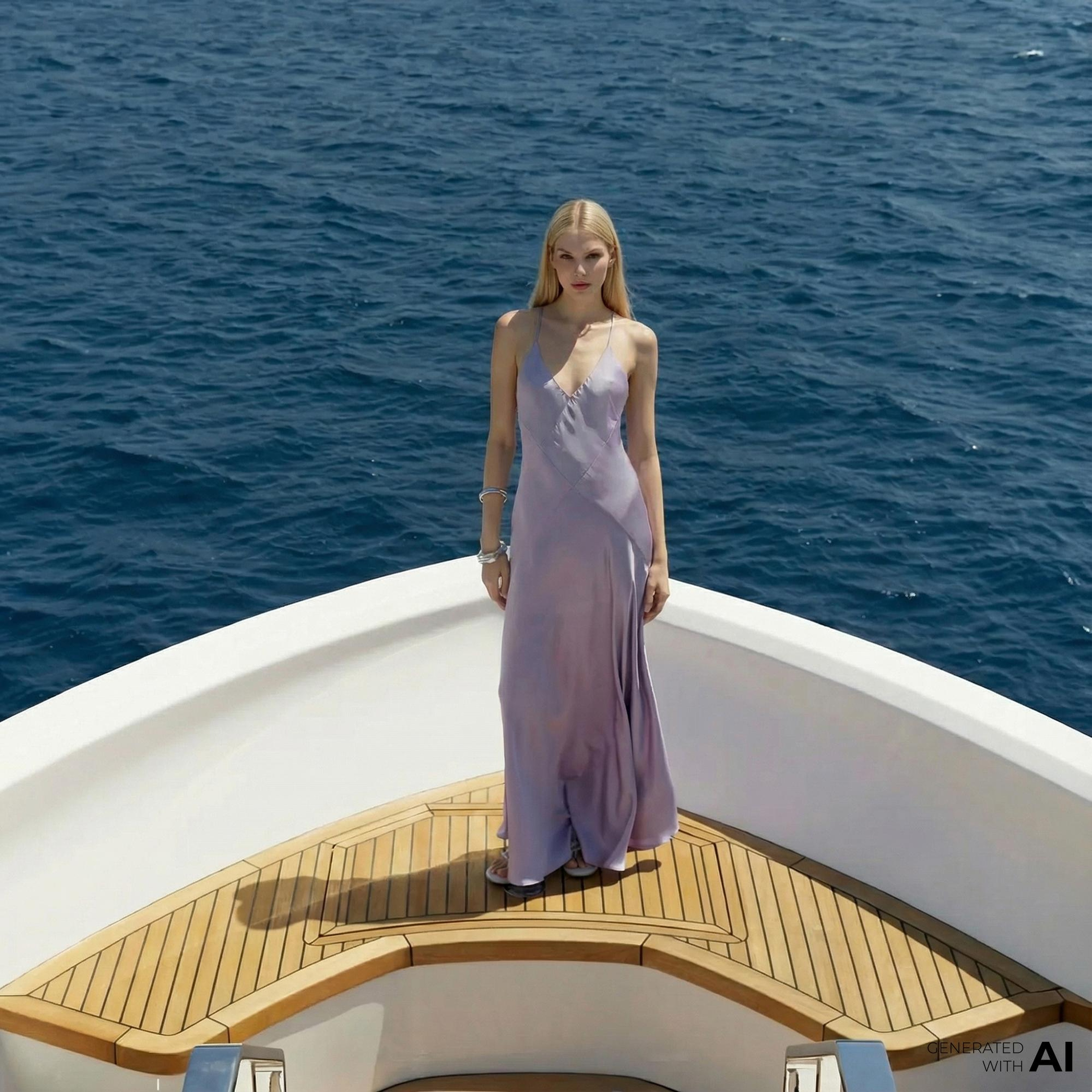 Fabby Lana Kadın Mor Elbise