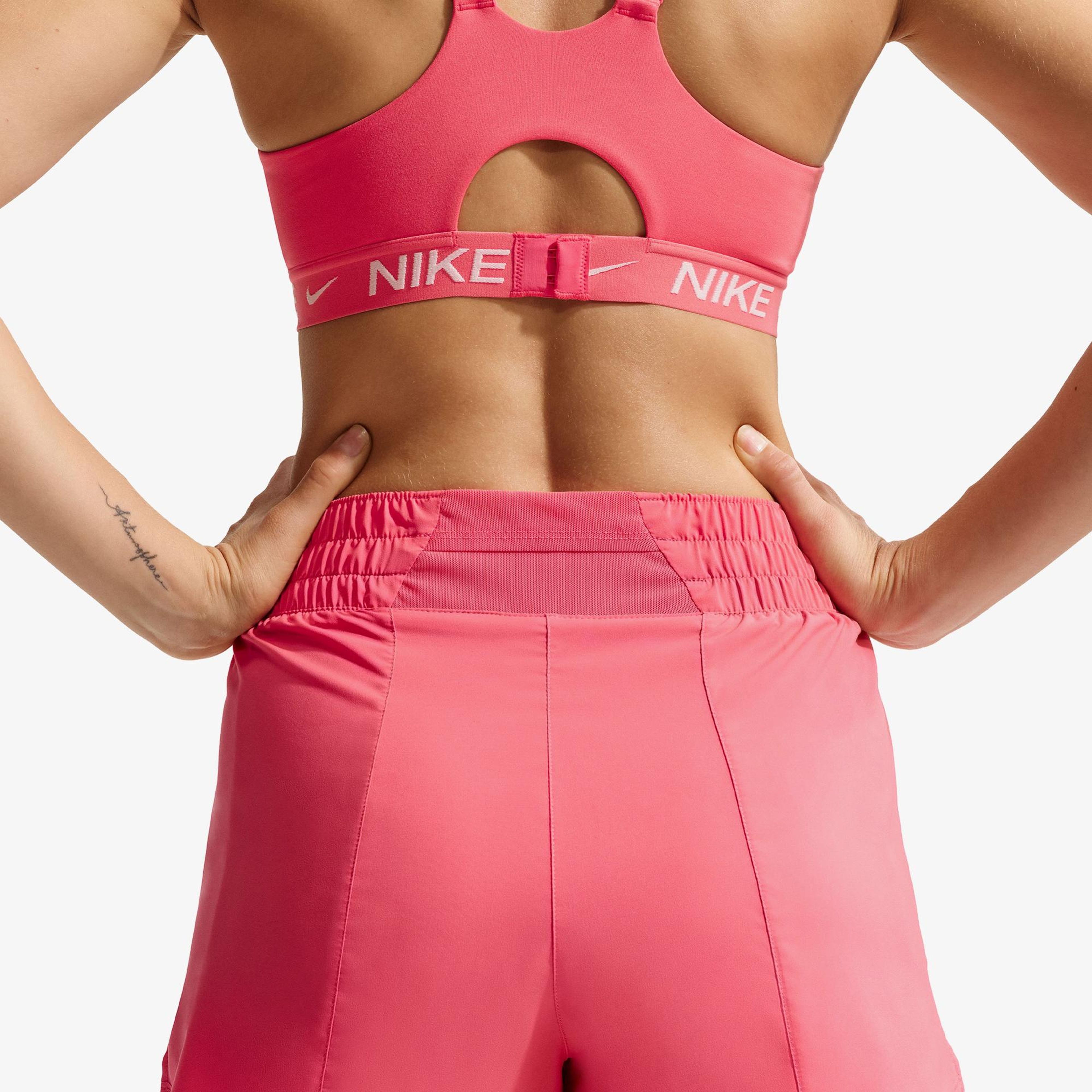 Nike Dri-Fit One Yüksek Belli 8 cm Kadın Pembe Şort