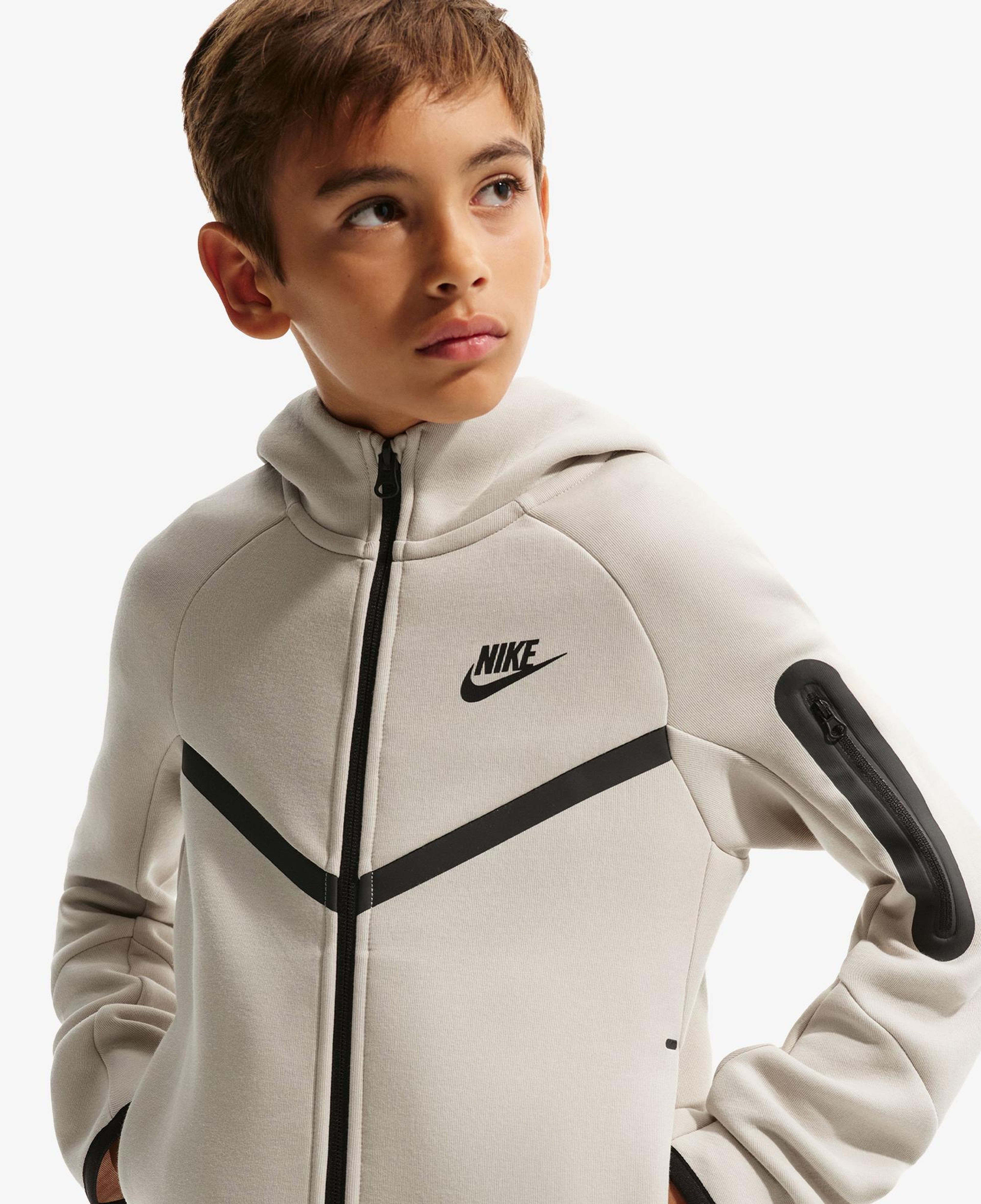 Nike Sportswear Tech Fleece Çocuk Gri Eşofman Üstü