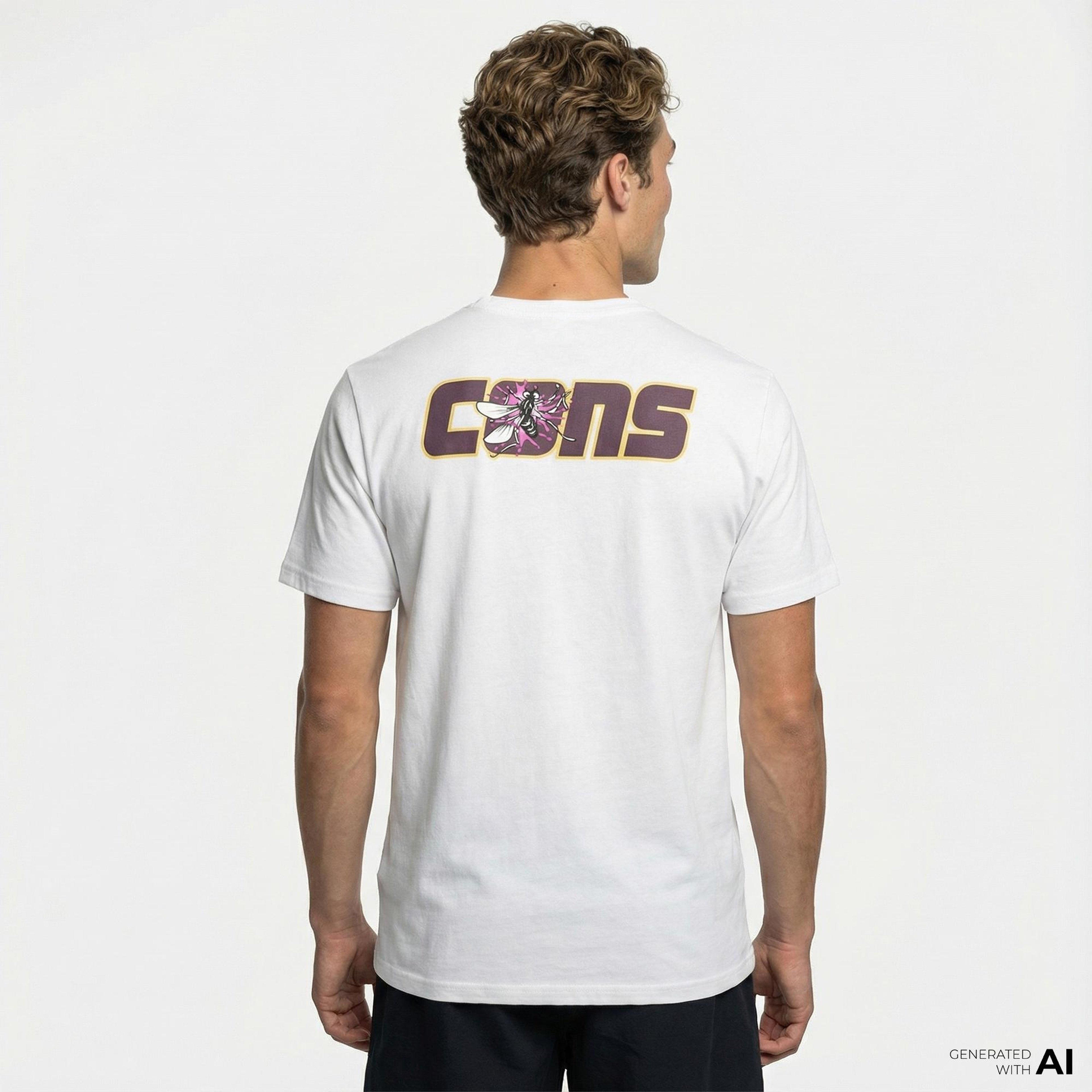 Converse Erkek Loose Fit Baskılı Beyaz T-Shirt