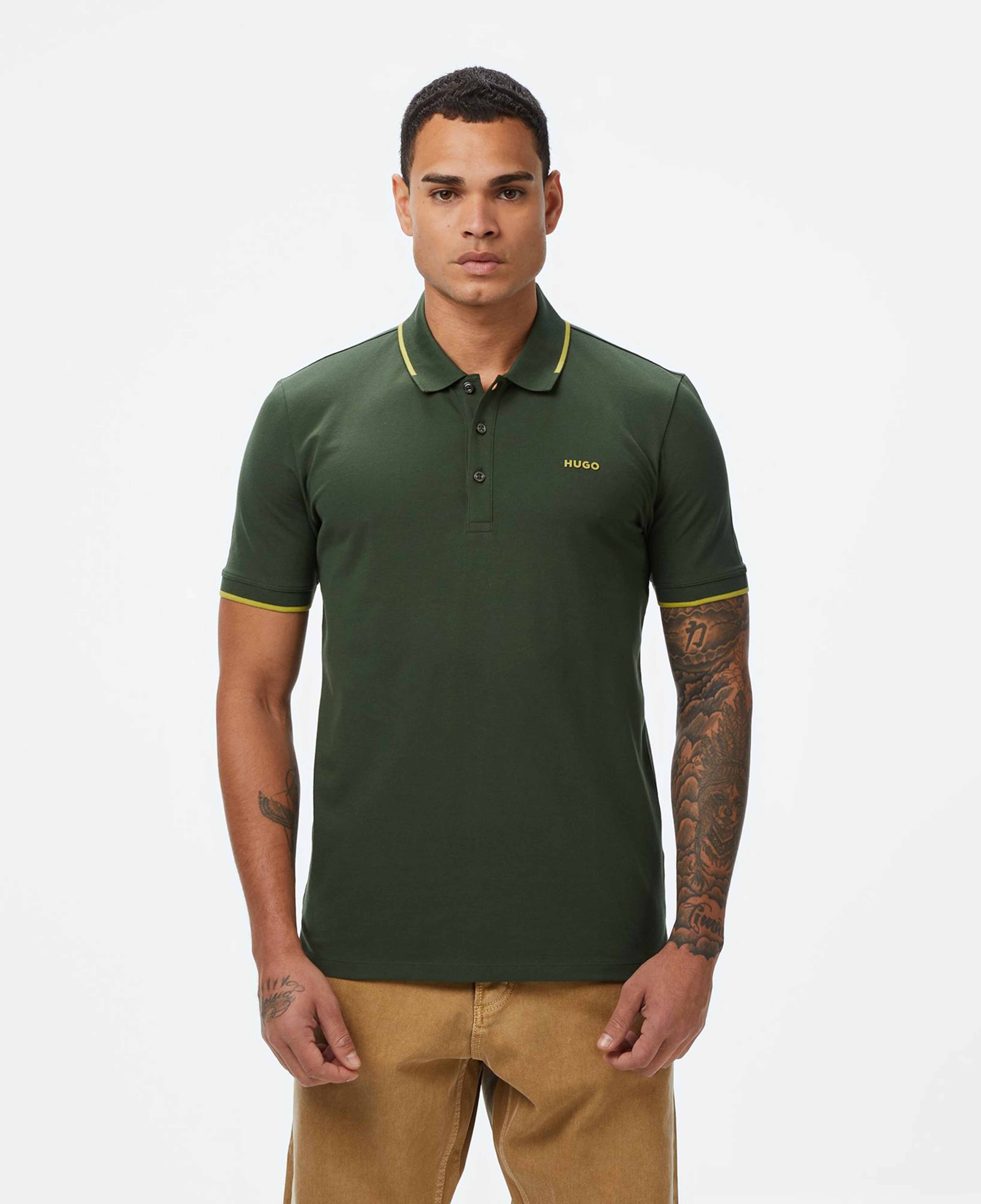 Hugo Dinoso 222 Erkek Koyu Yeşil Polo