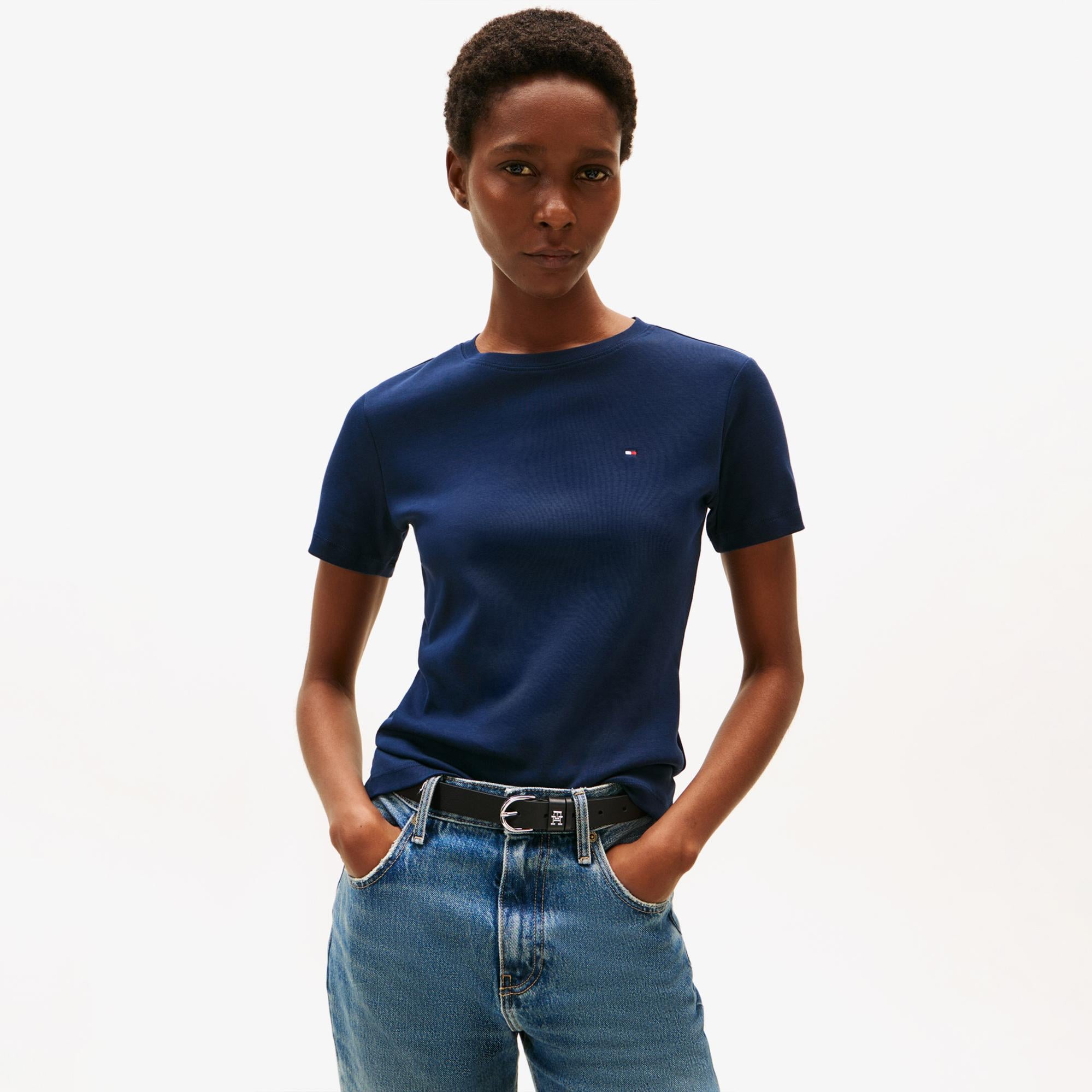 Tommy Hilfiger Cody Kadın Lacivert T-Shirt