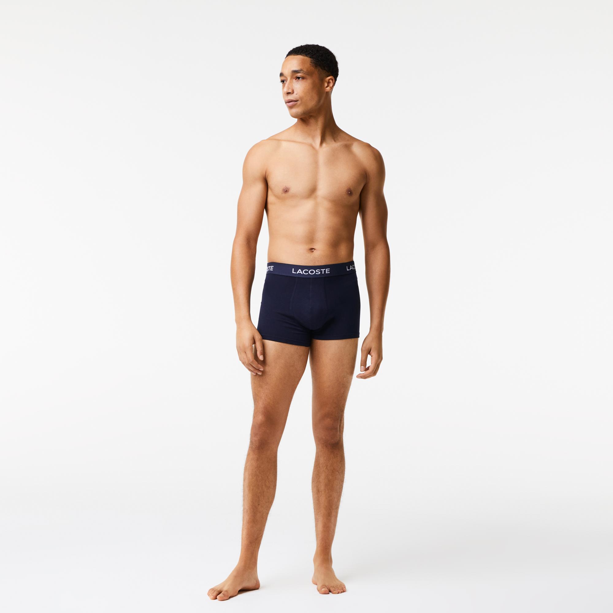 Lacoste Erkek 3'lü Lacivert Boxer