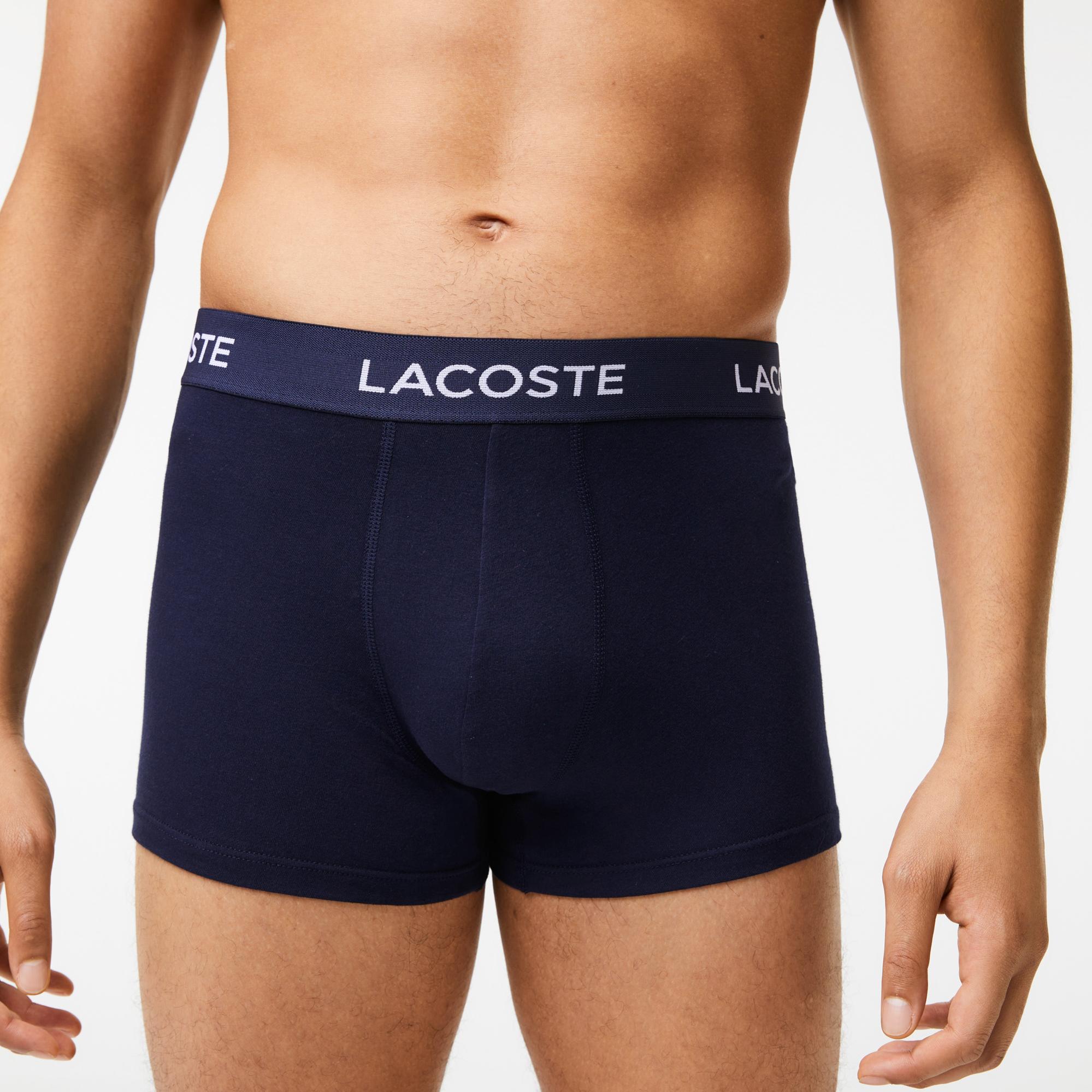 Lacoste Erkek 3'lü Lacivert Boxer