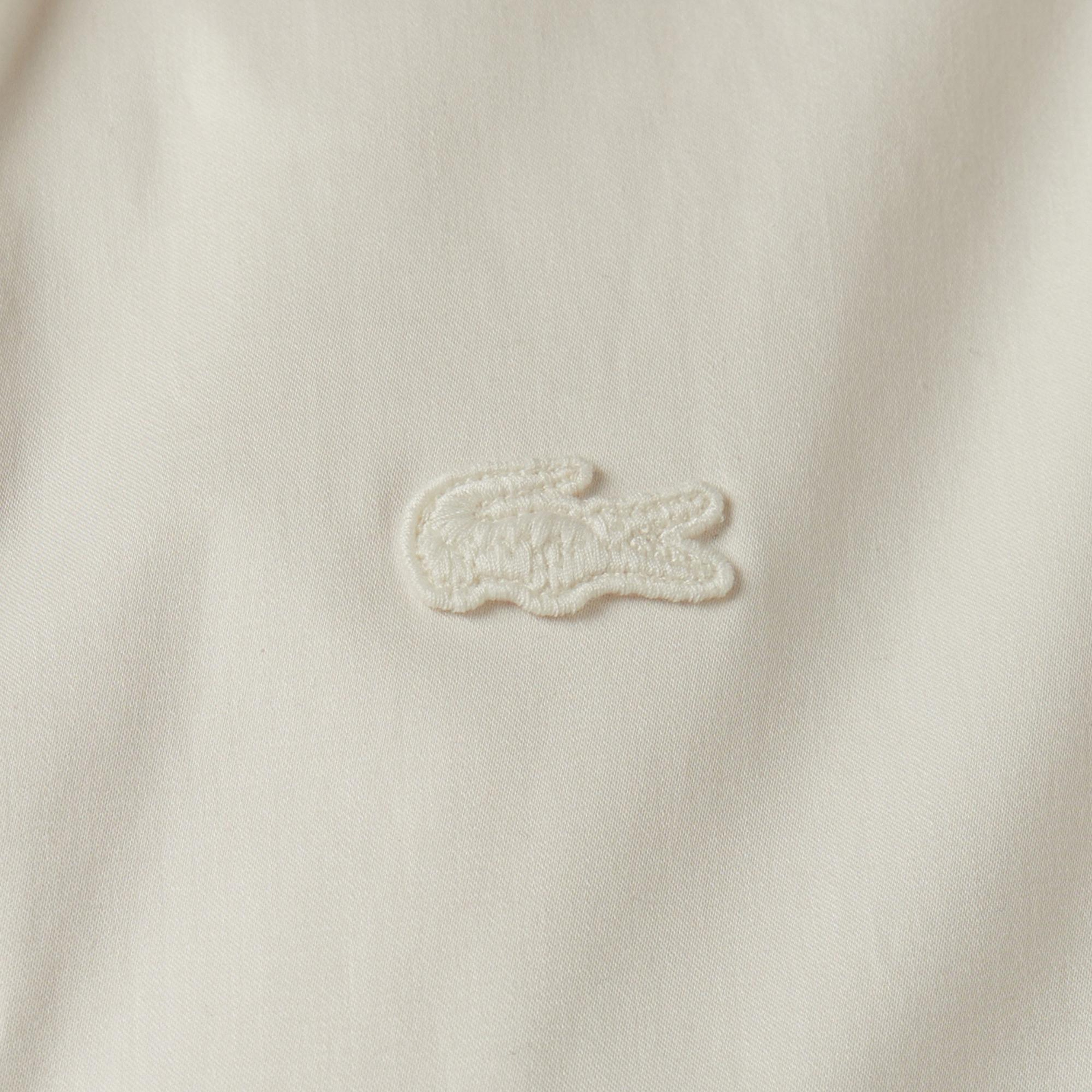 Lacoste Kadın Regular Fit Yarım Kol Krem Gömlek