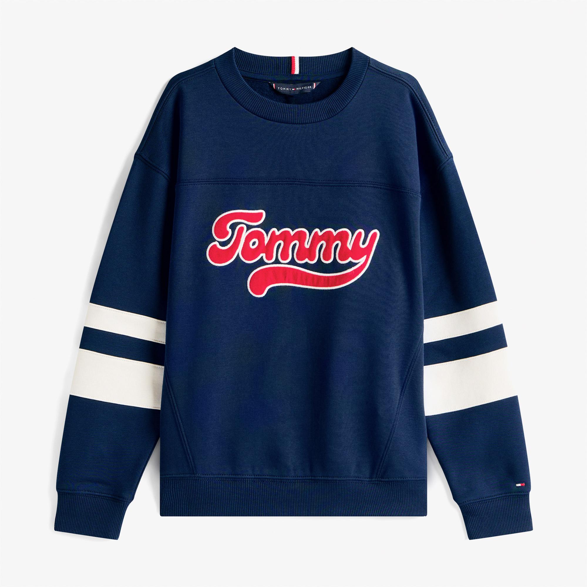Tommy Hilfiger Varsity Çocuk Lacivert Sweatshirt