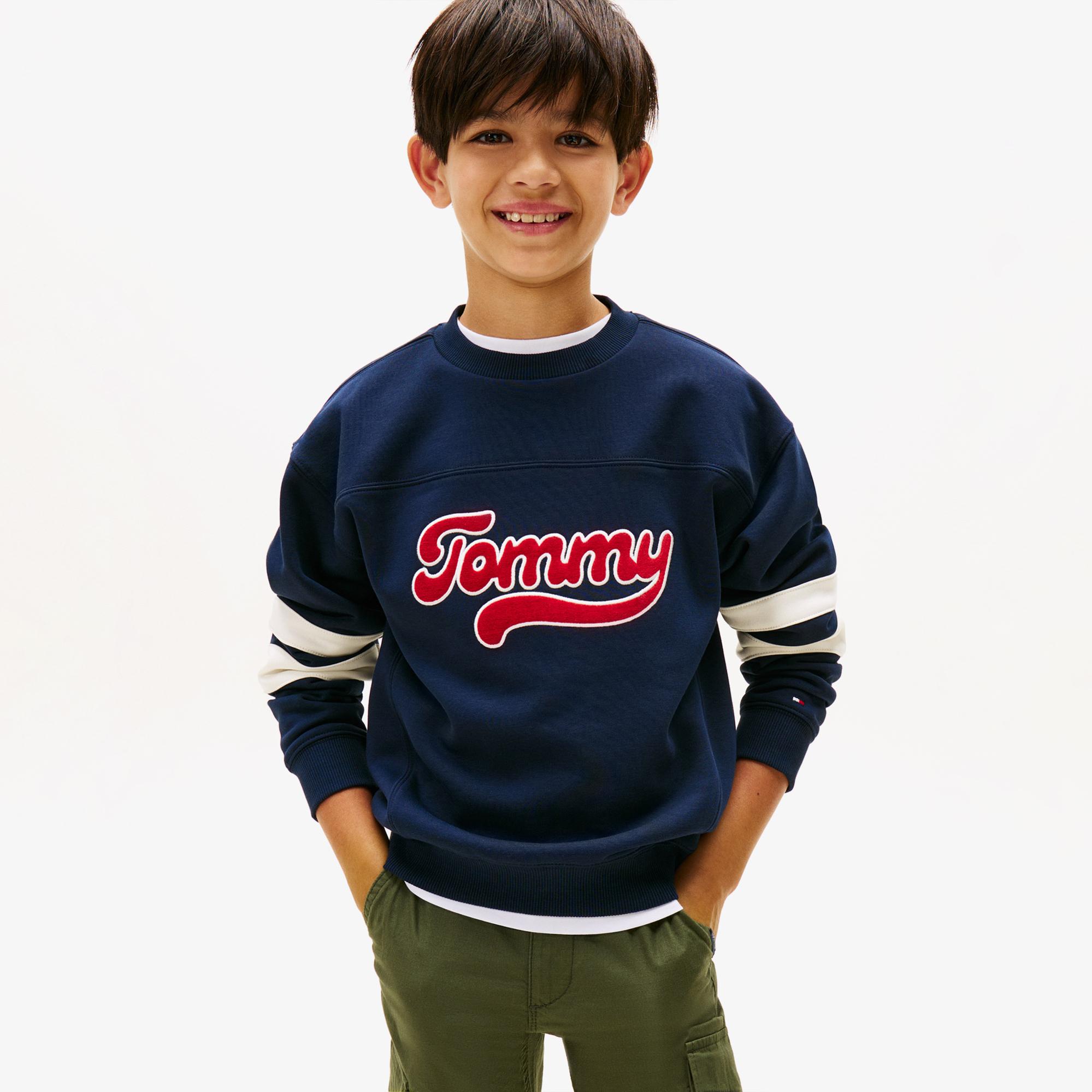 Tommy Hilfiger Varsity Çocuk Lacivert Sweatshirt