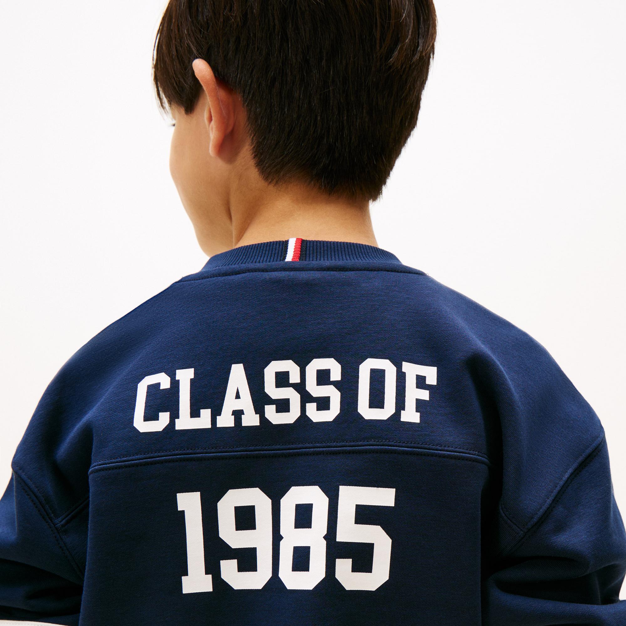 Tommy Hilfiger Varsity Çocuk Lacivert Sweatshirt