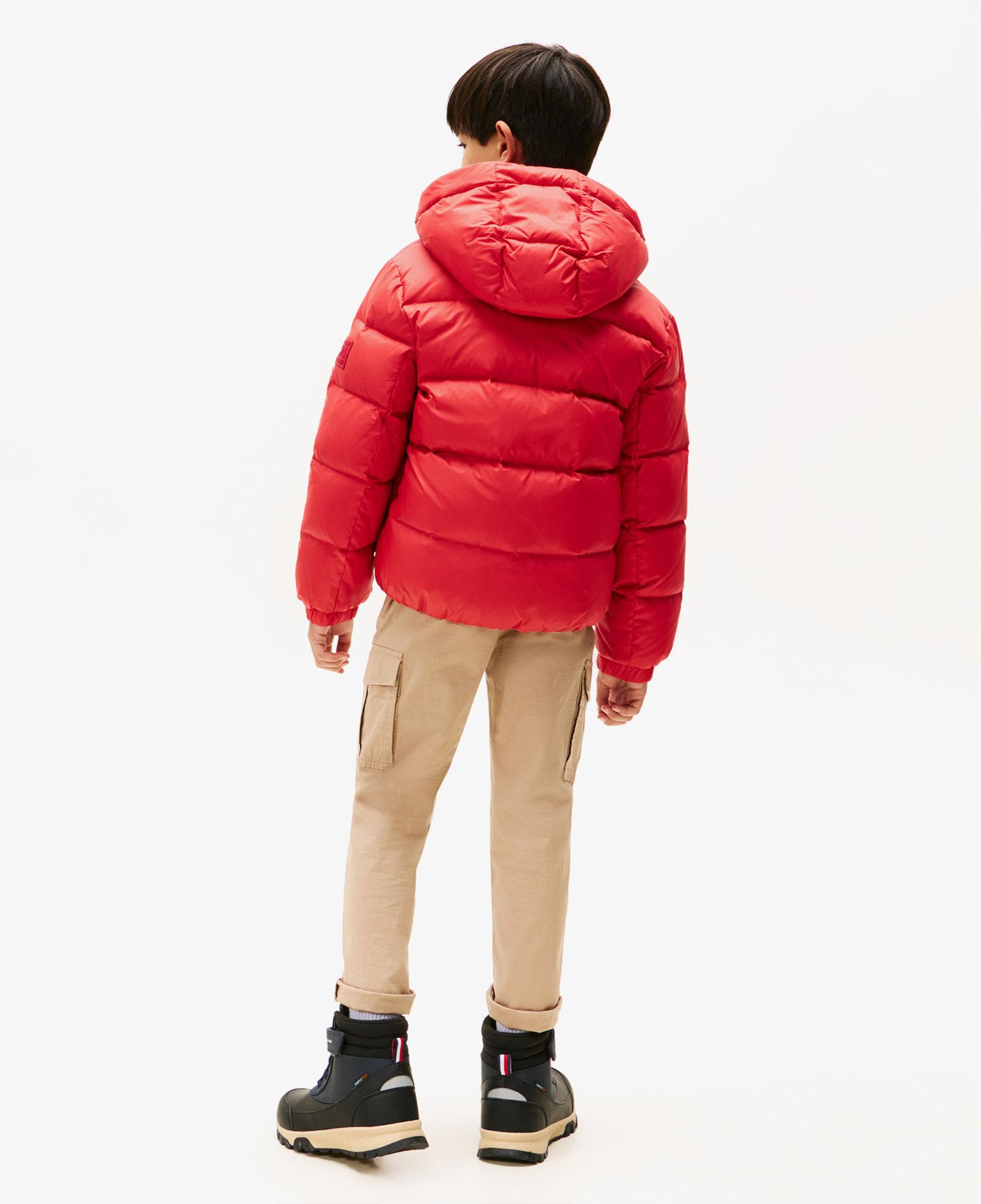 Tommy Hilfiger Essential Down Çocuk Puffer Kırmızı Mont