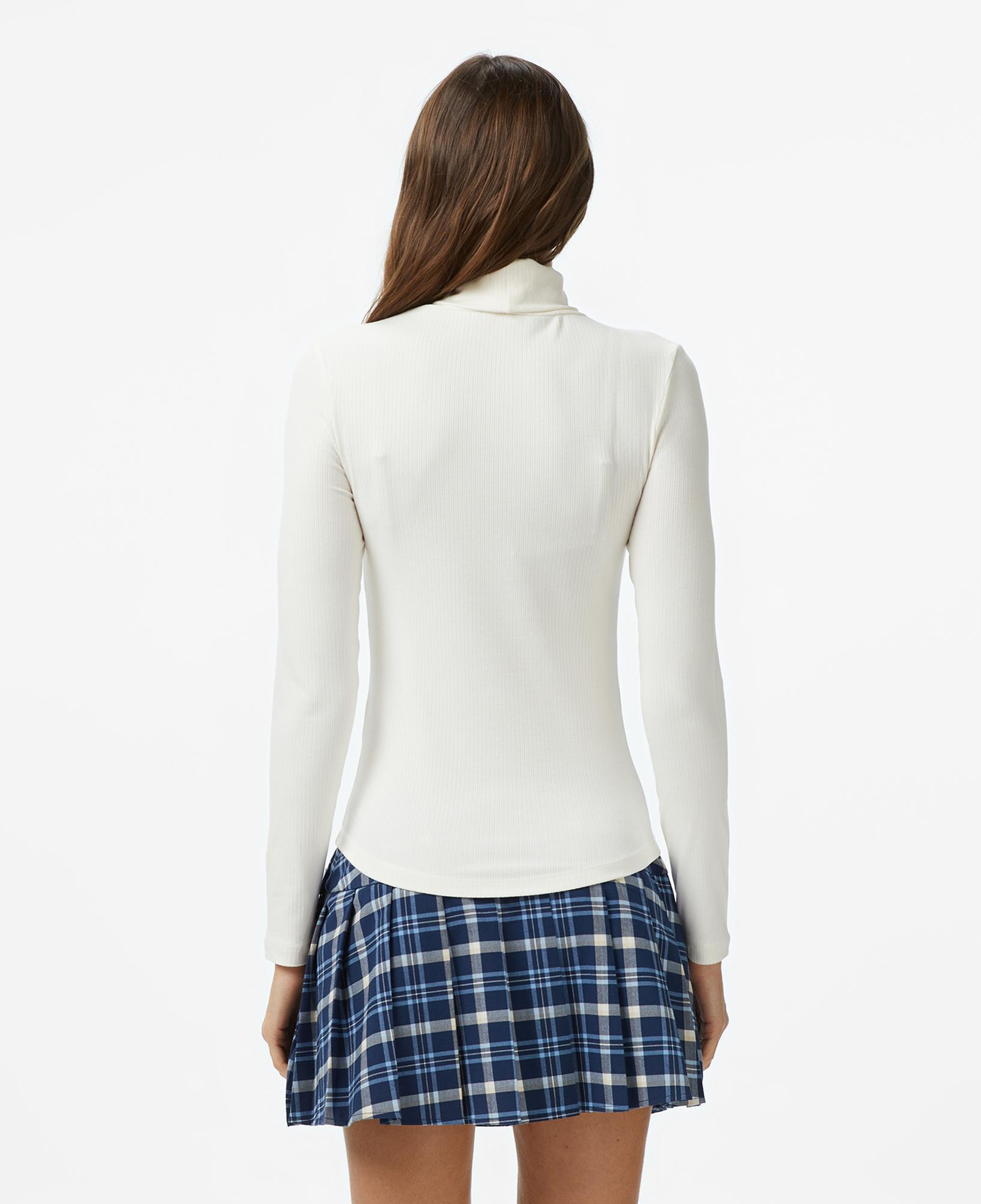 Tommy Hilfiger Slim 5X2 Roll Kadın Beyaz T-Shirt