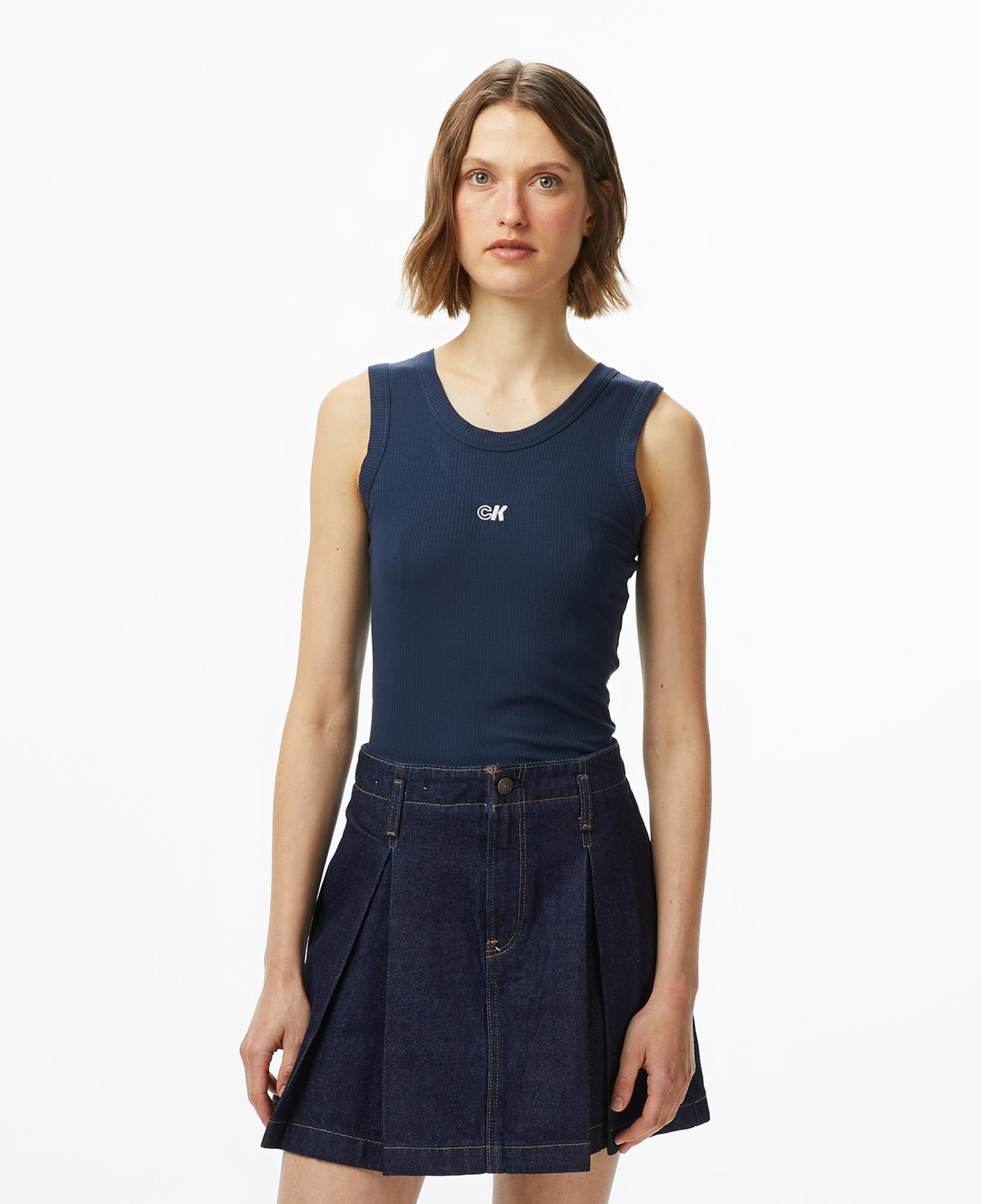 Calvin Klein Modal Tank Essential Kadın Lacivert T-Shirt