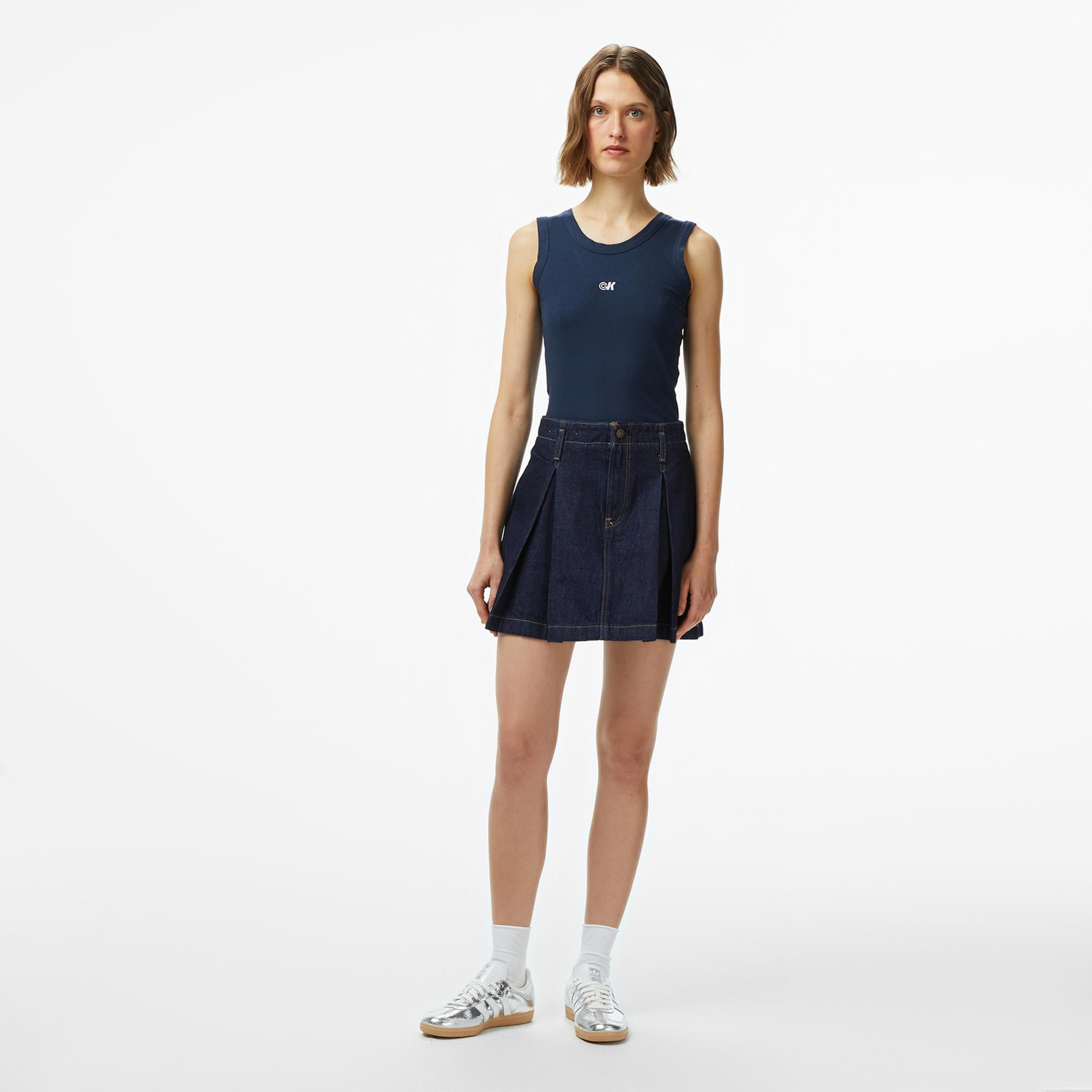 Calvin Klein Modal Tank Essential Kadın Lacivert T-Shirt