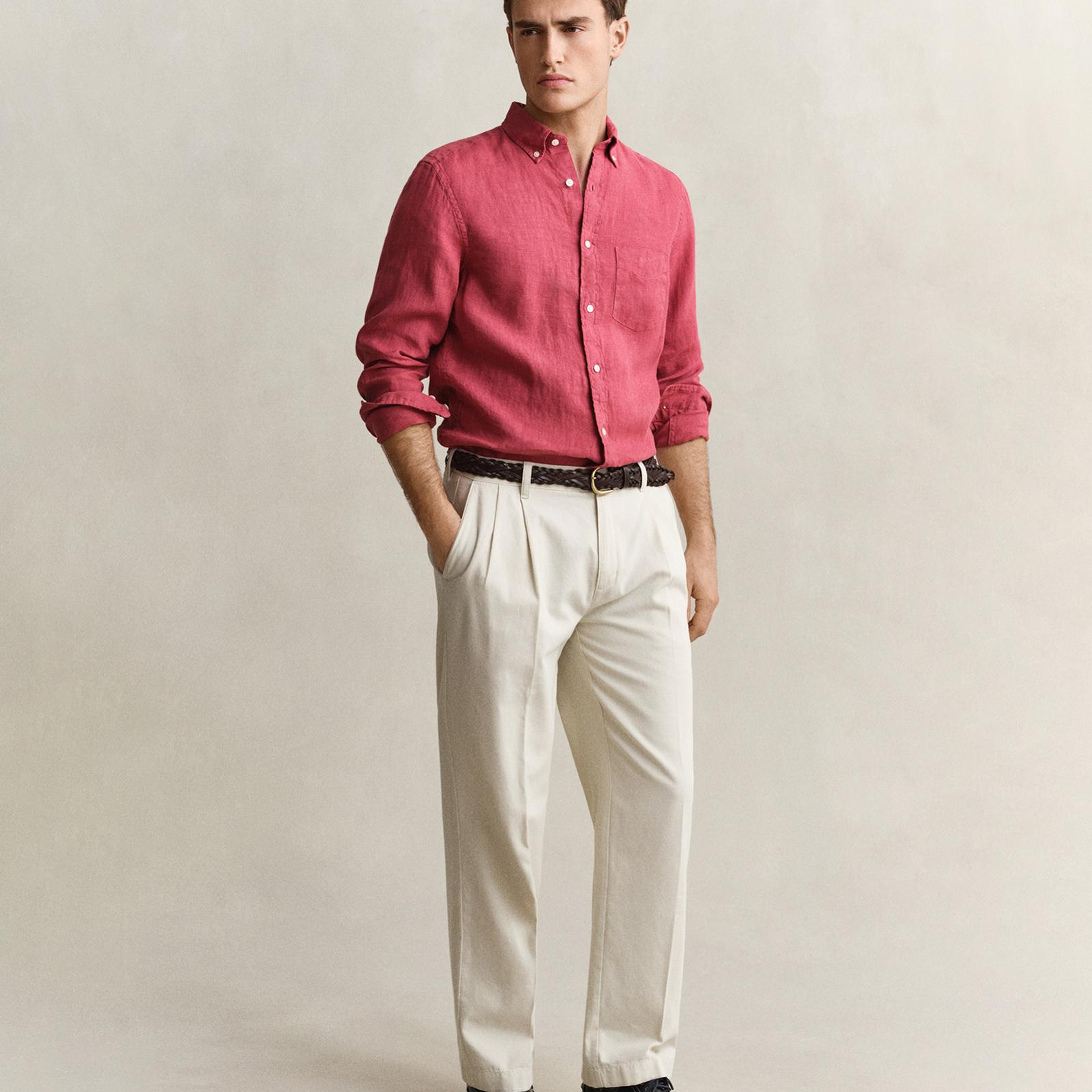 GANT Erkek Turuncu Regular Fit Gömlek