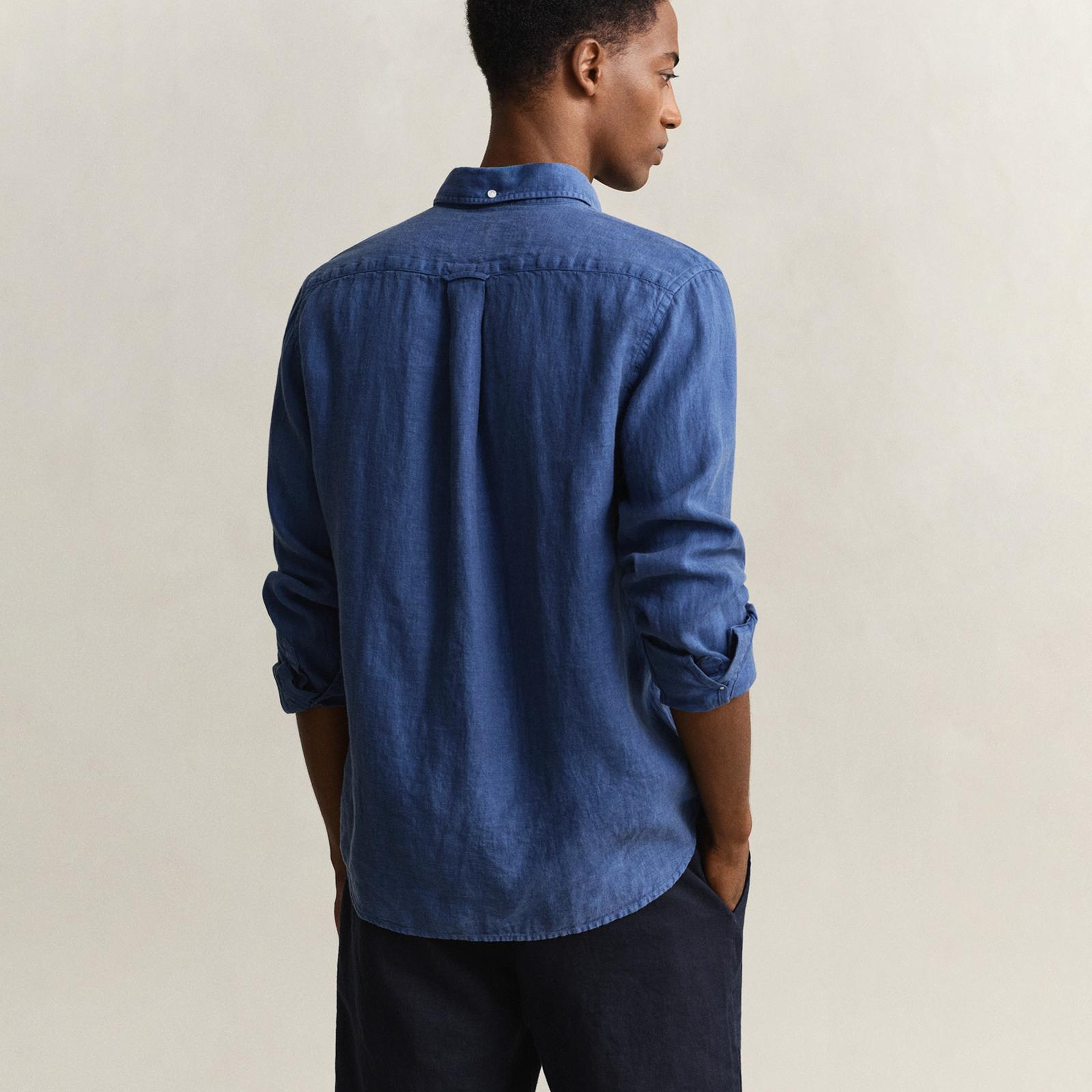 GANT Erkek Mavi Regular Fit Gömlek