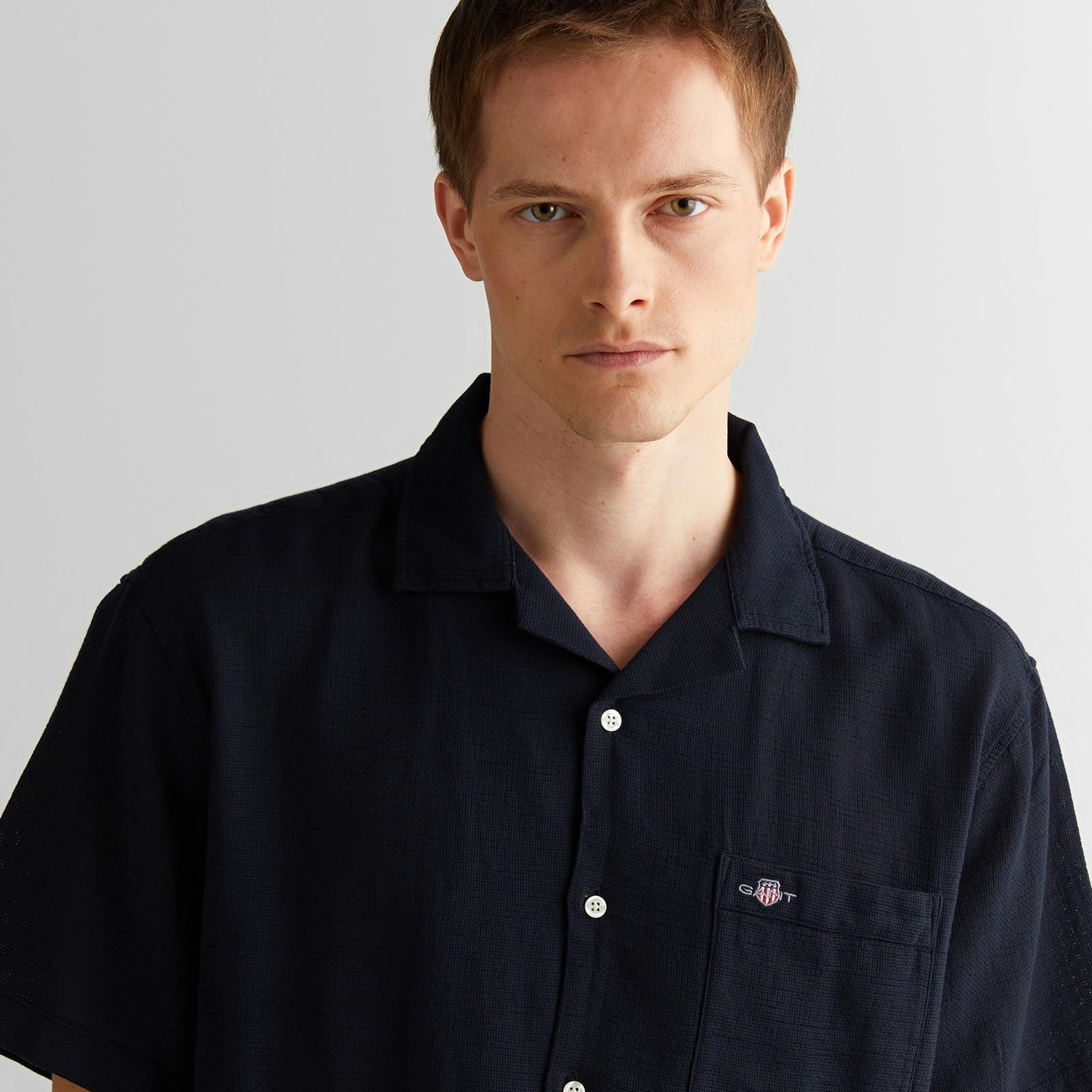 GANT Erkek Siyah Regular Fit Klasik Yaka Gömlek