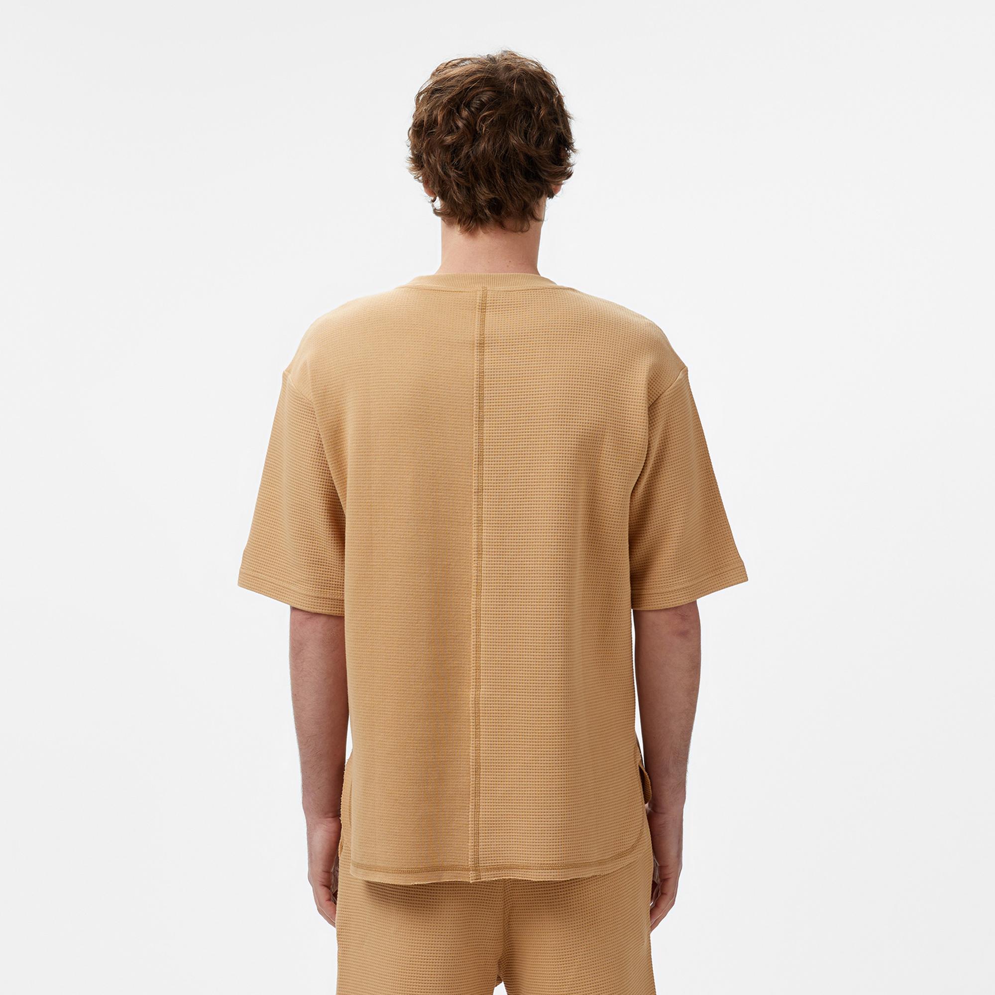 UNITED4 Örme Comfort Erkek Krem T-Shirt