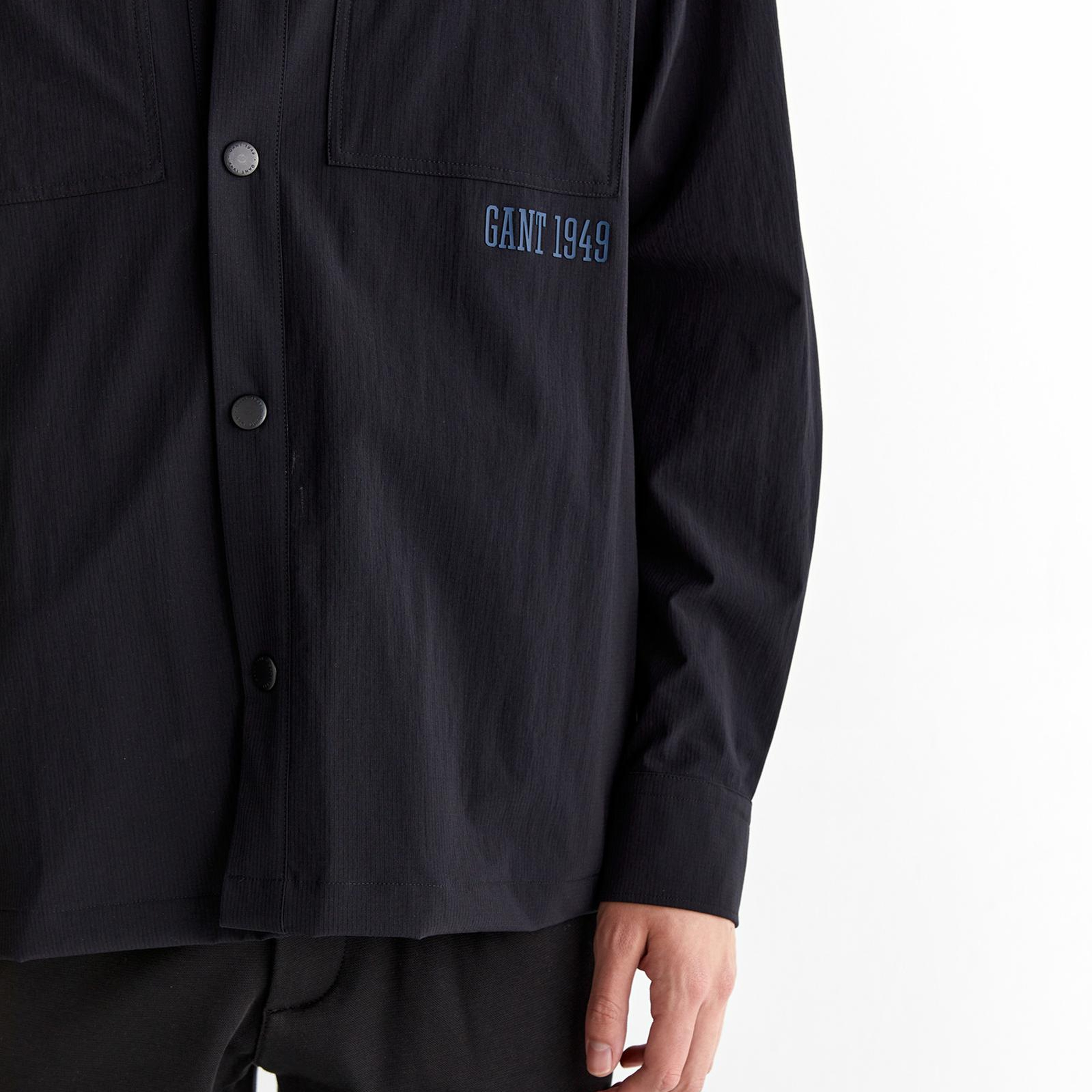 GANT Erkek Lacivert Relaxed Fit Klasik Yaka Gömlek