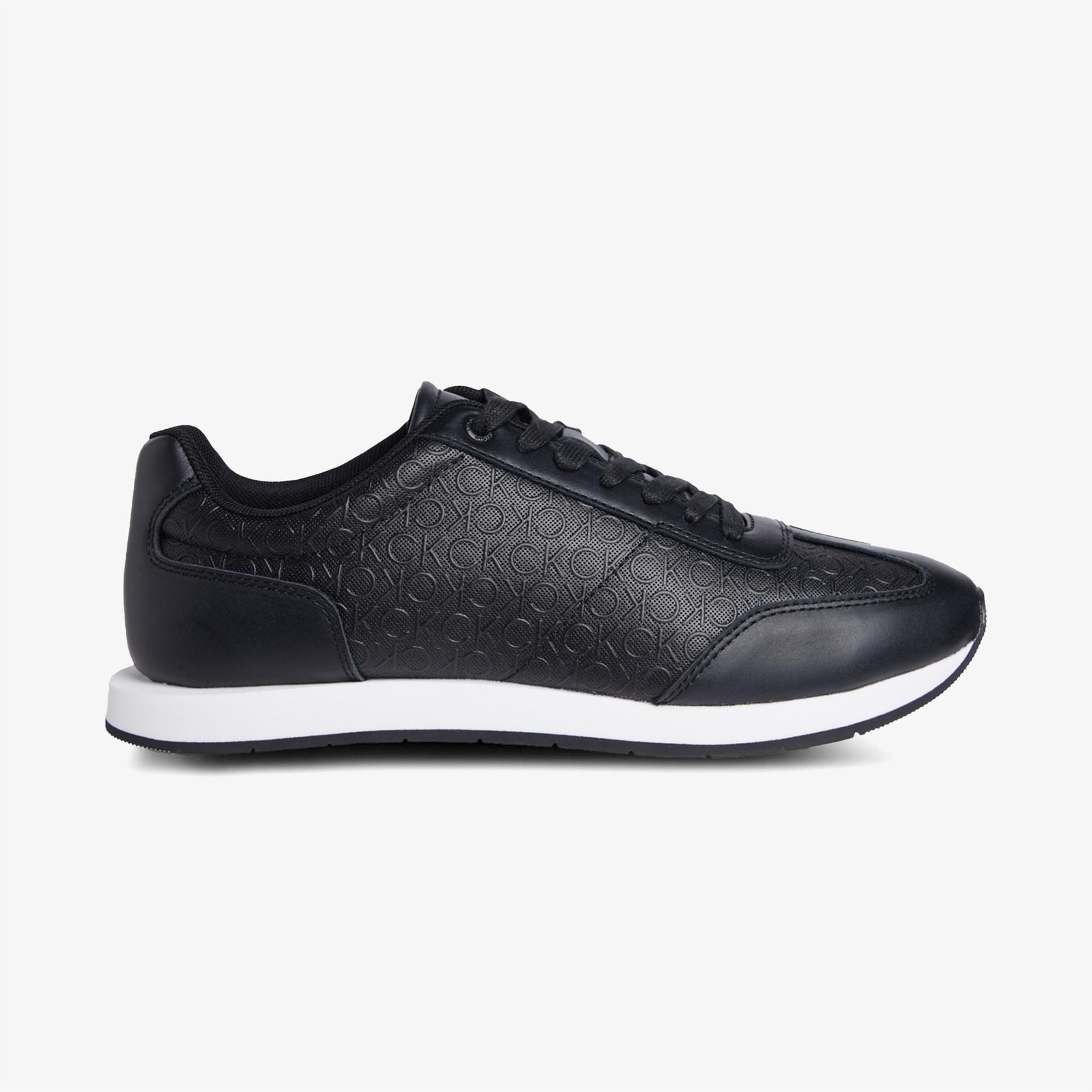 Calvin Klein Runn Lace up Mono Erkek Siyah Sneaker