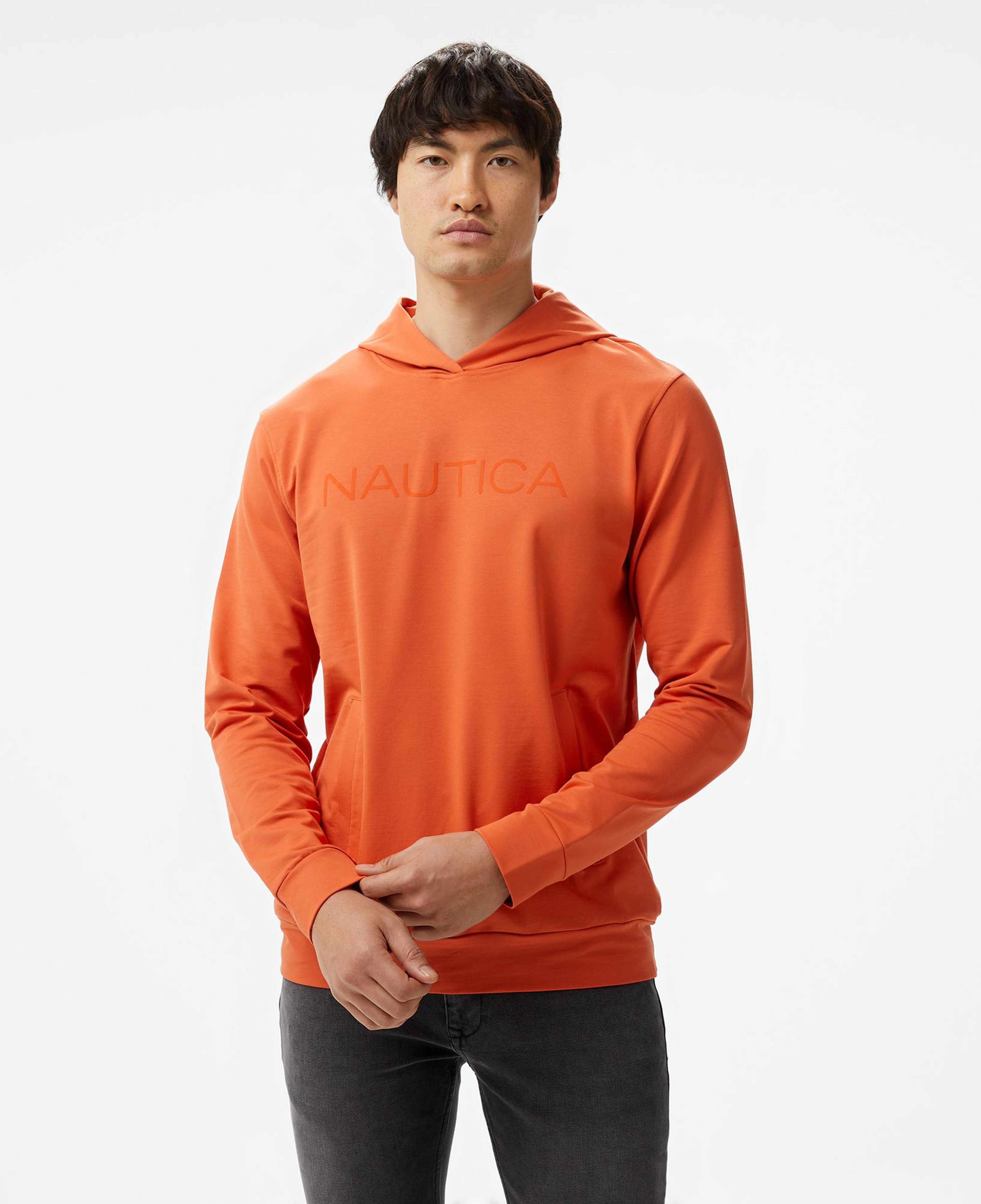 Nautica Erkek Turuncu Standart Fit Sweatshirt