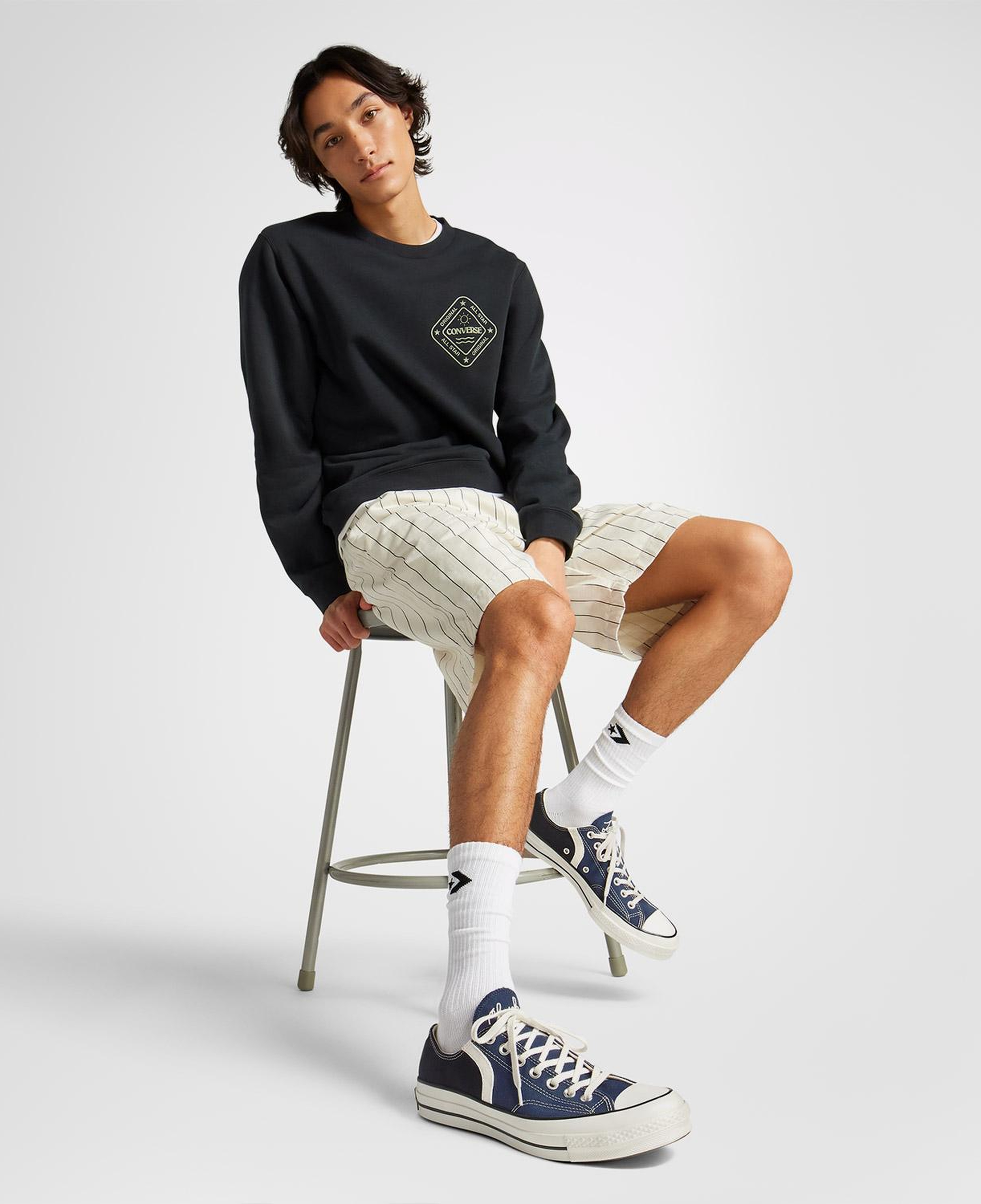 Converse Chuck 70 Archival Stripes Unisex Lacivert Sneaker