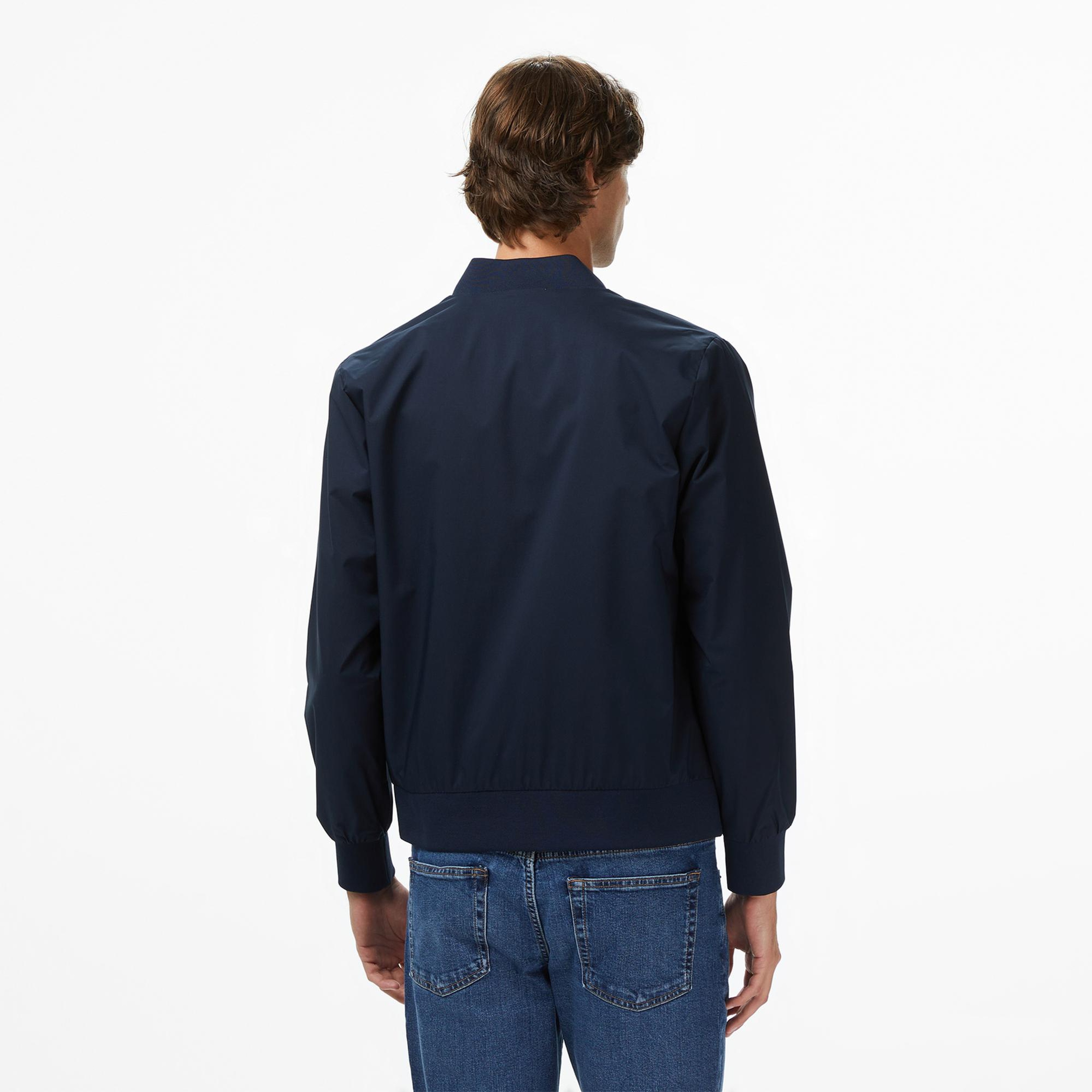 Calvin Klein Matte Bomber Erkek Lacivert Ceket